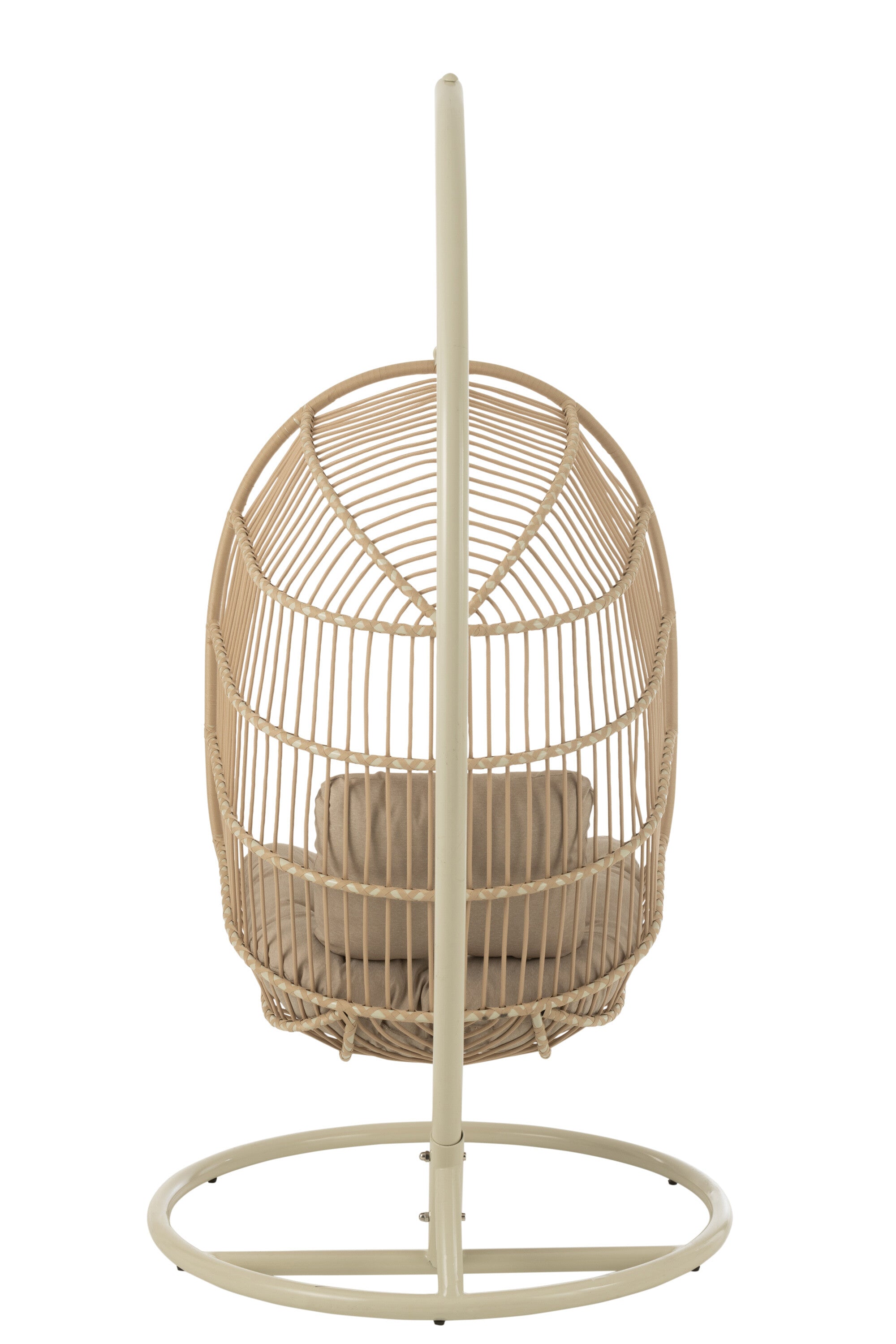 Hangstoel Egga Staal/Touw Beige