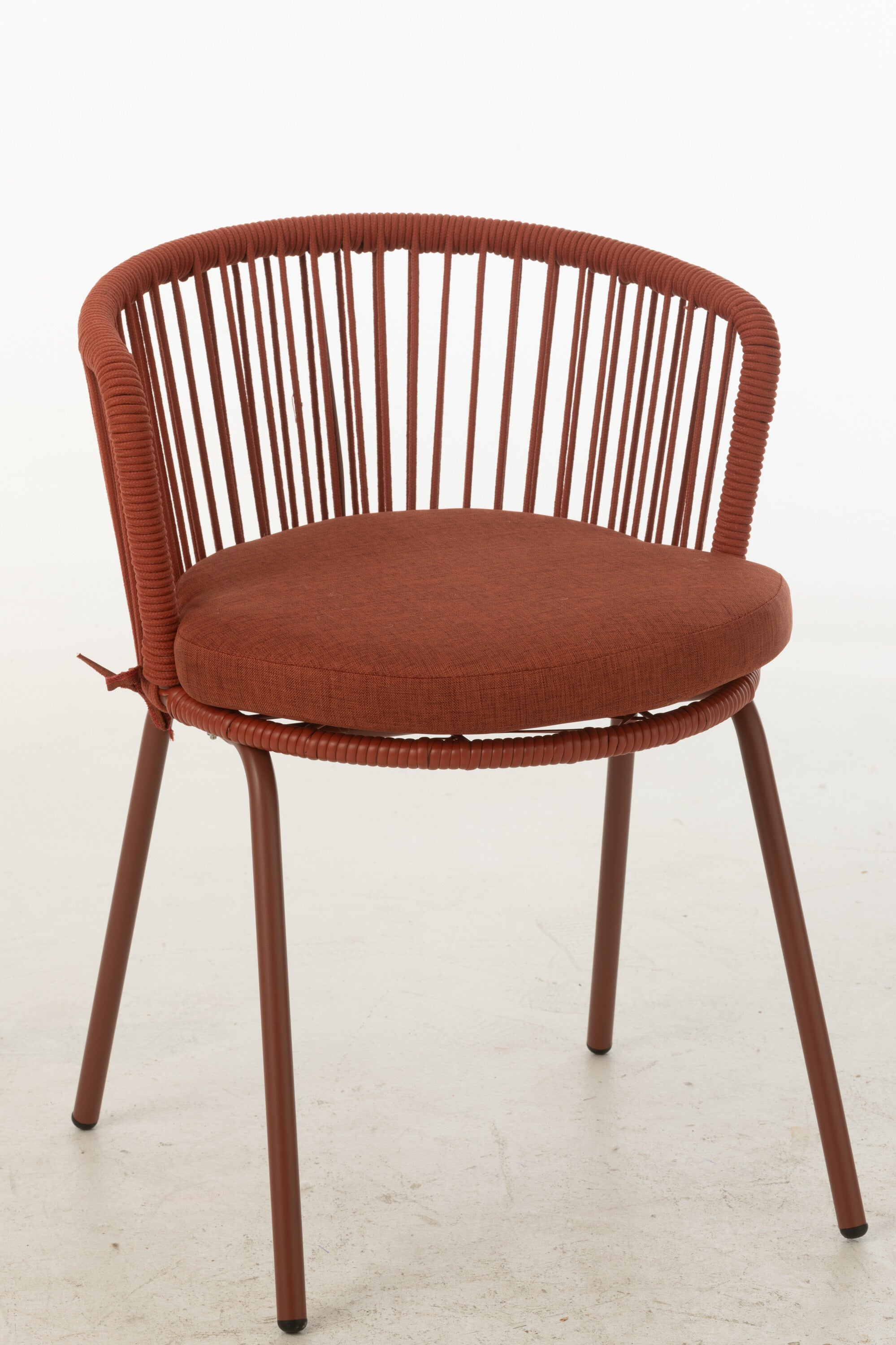 Stoel Toa Staal/Touw Rood