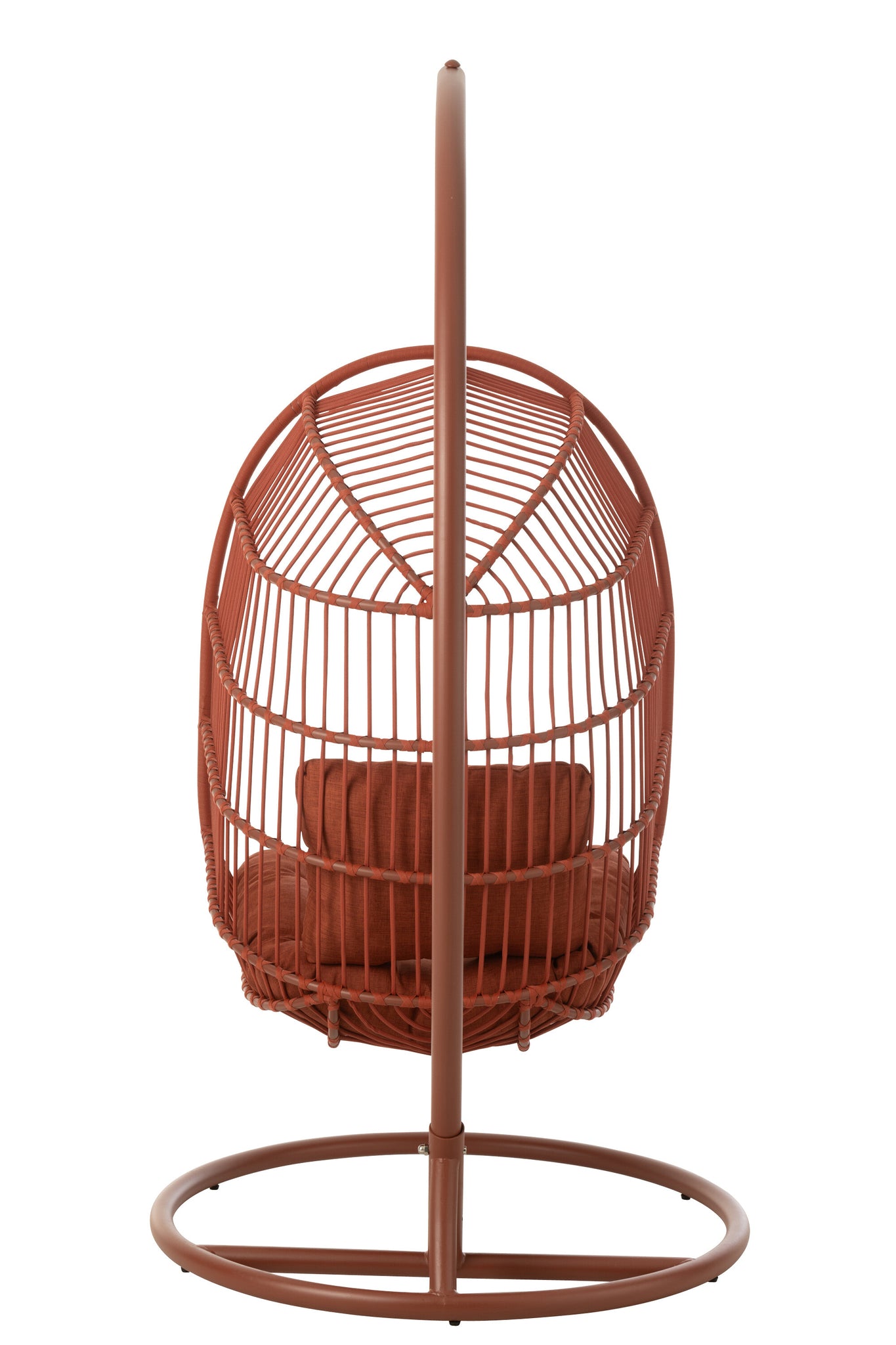 Hangstoel Egga Staal/Touw Rood
