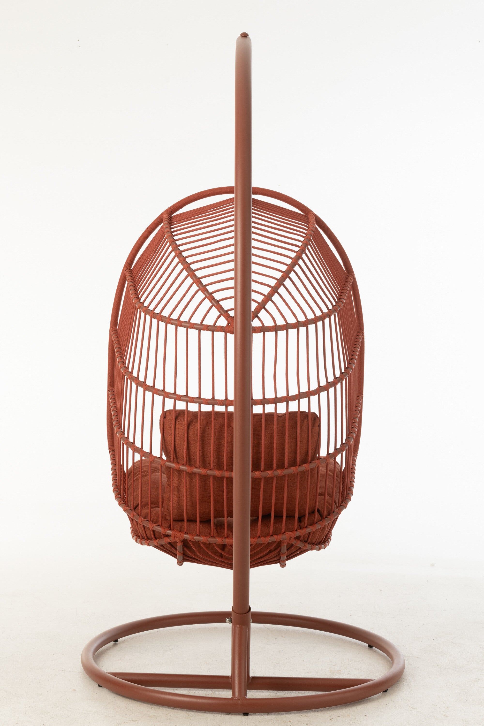 Hangstoel Egga Staal/Touw Rood
