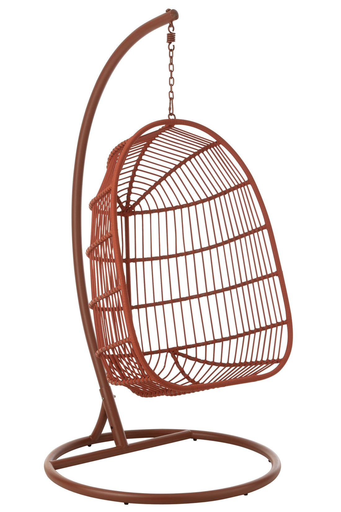 Hangstoel Egga Staal/Touw Rood