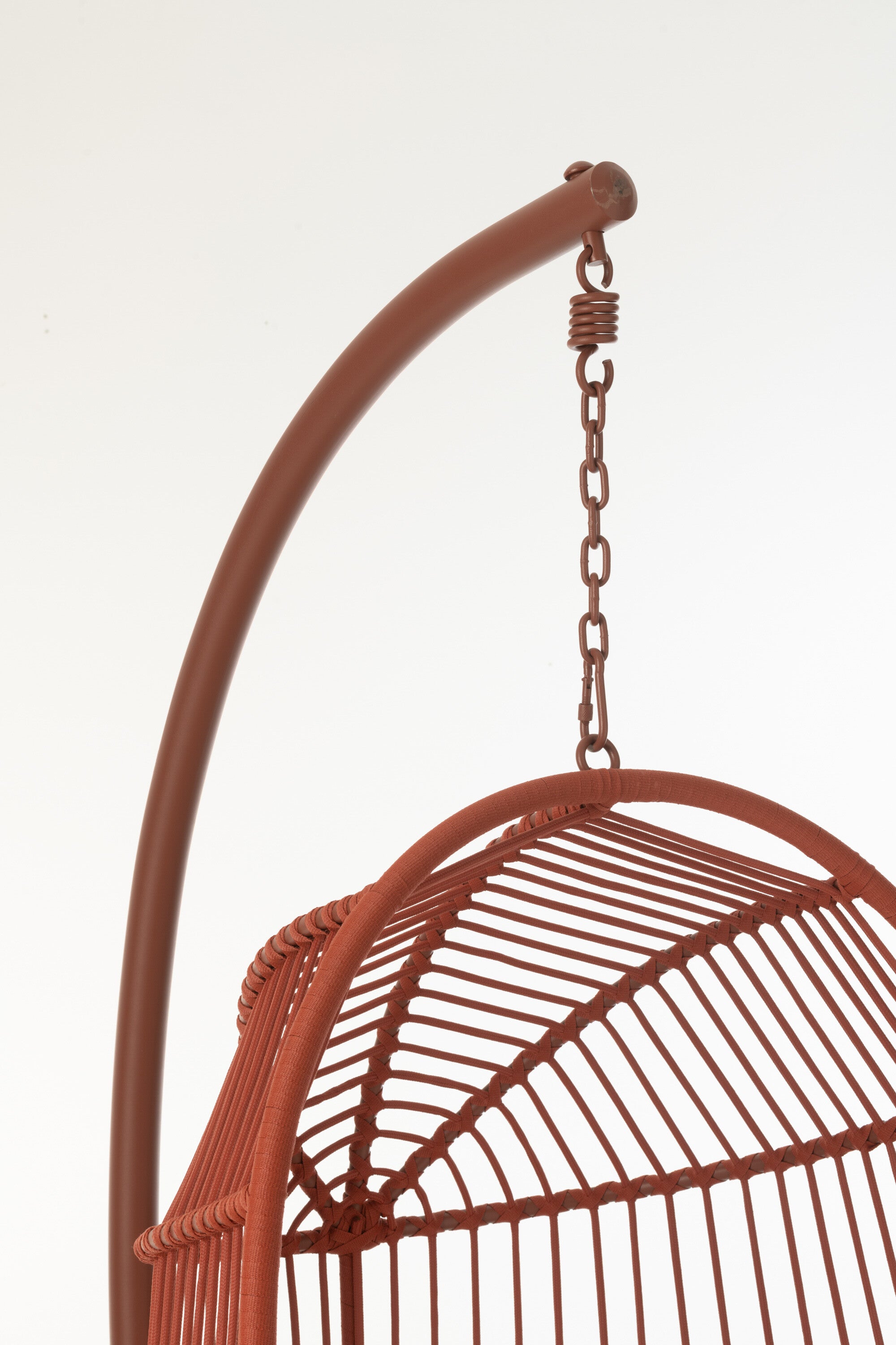 Hangstoel Egga Staal/Touw Rood