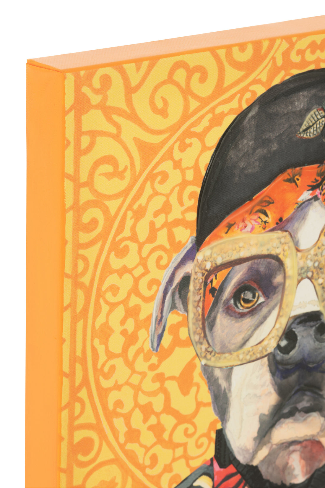 Wanddecoratie Hond Popart Canvas Mix Klein