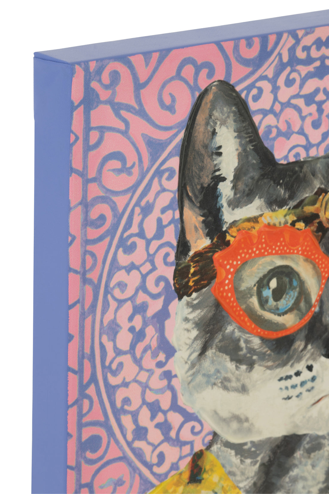 Wanddecoratie Kat Popart Canvas Mix Klein