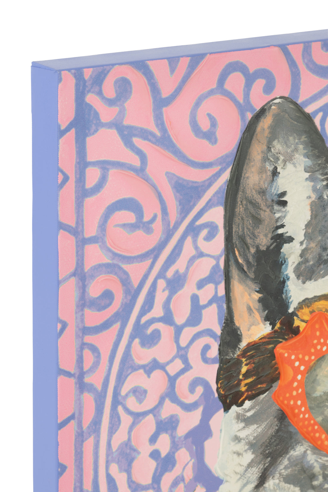 Wanddecoratie Kat Popart Canvas Mix Groot