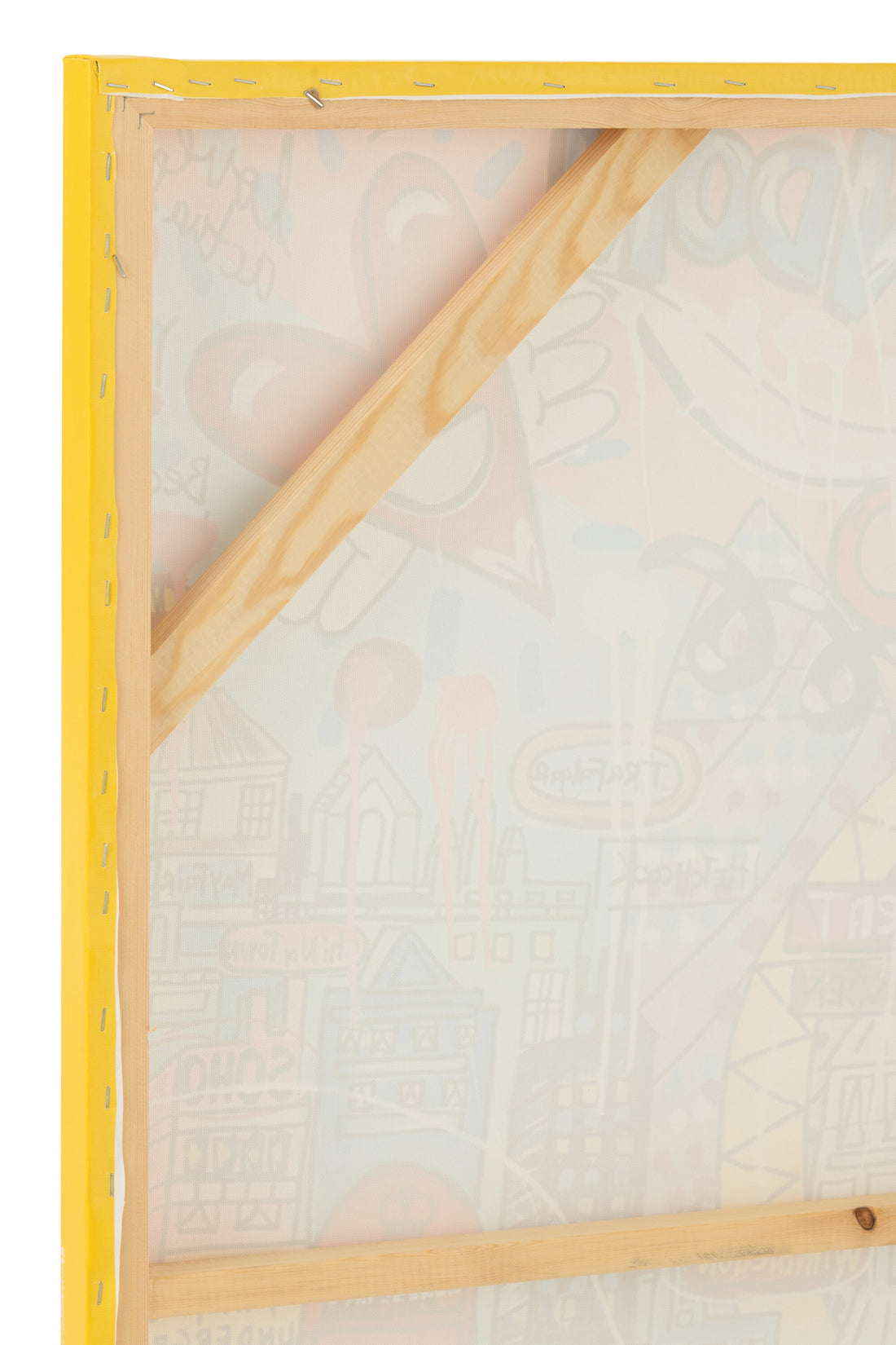 Wanddecoratie Londen Popart Canvas Mix