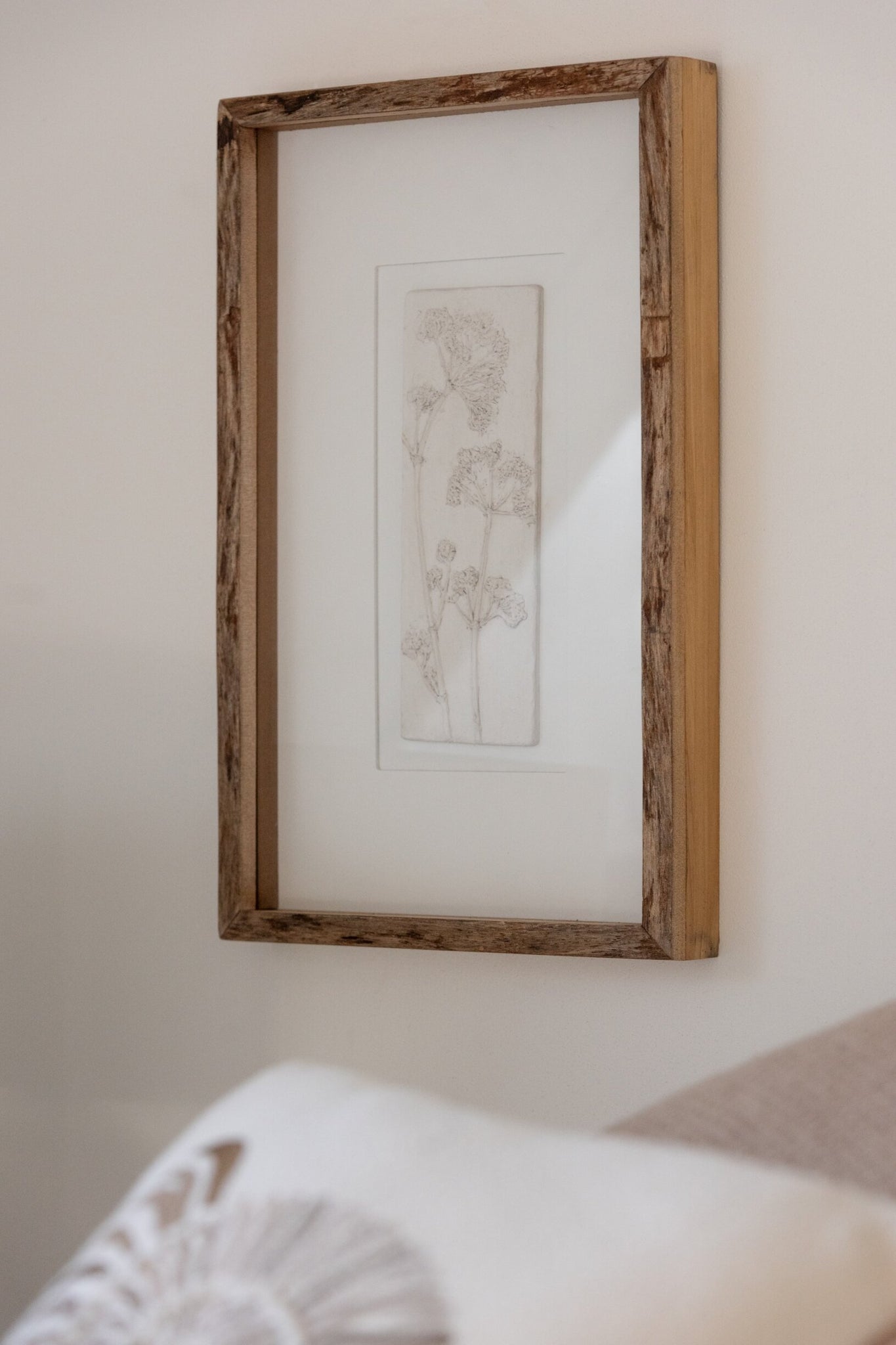 Wall Decoration Pure Mdf/Firon Wood Brown/White Assortment Of 2