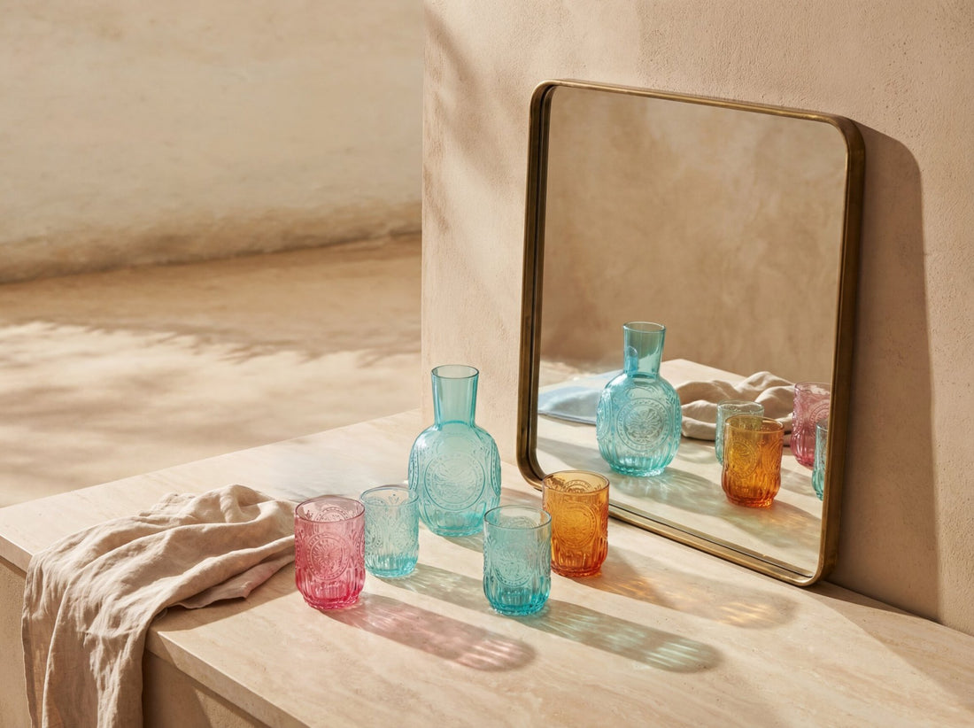 Karaf+Glas Maya Glas Turquoise
