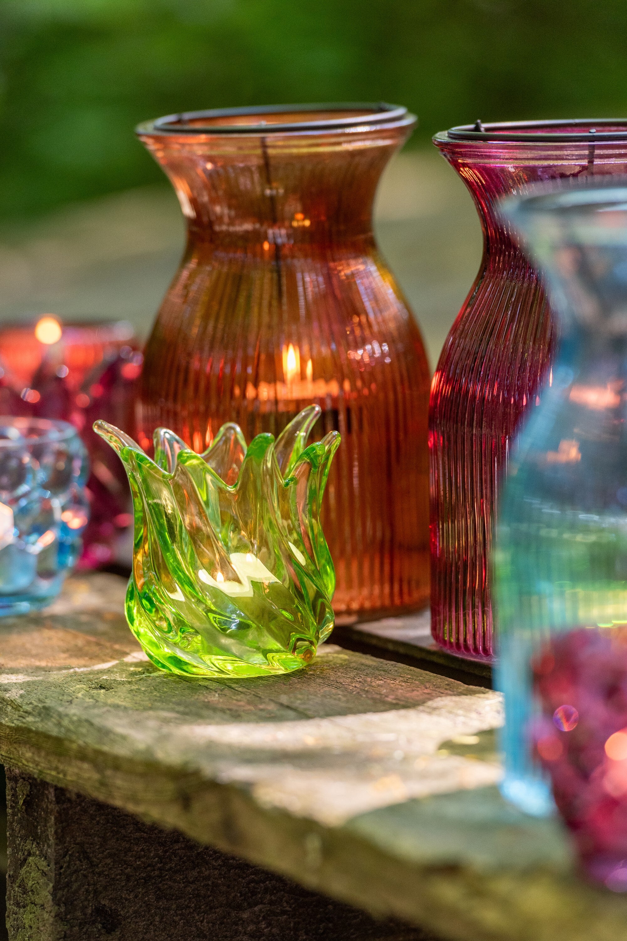 Theelichthouder Popa Glas Mix Assortiment Van 6