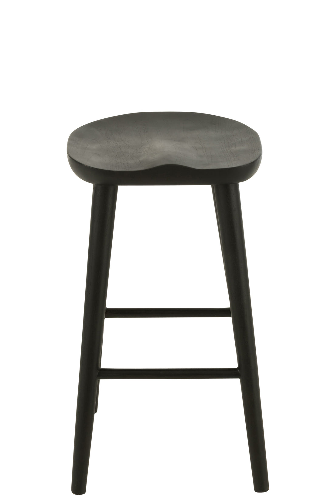 Barstoel Mika Teak Zwart