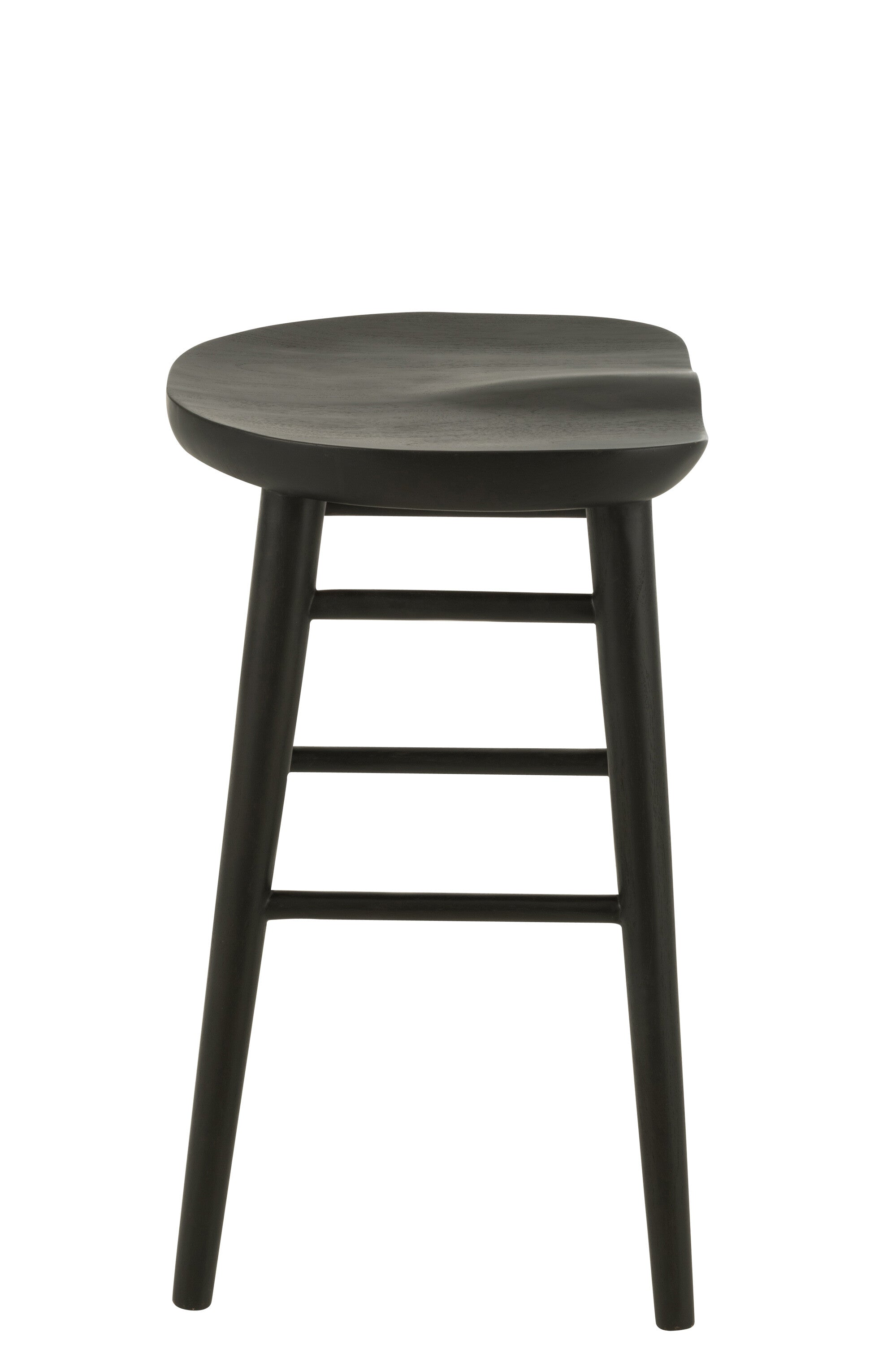 Barstoel Mika Teak Zwart