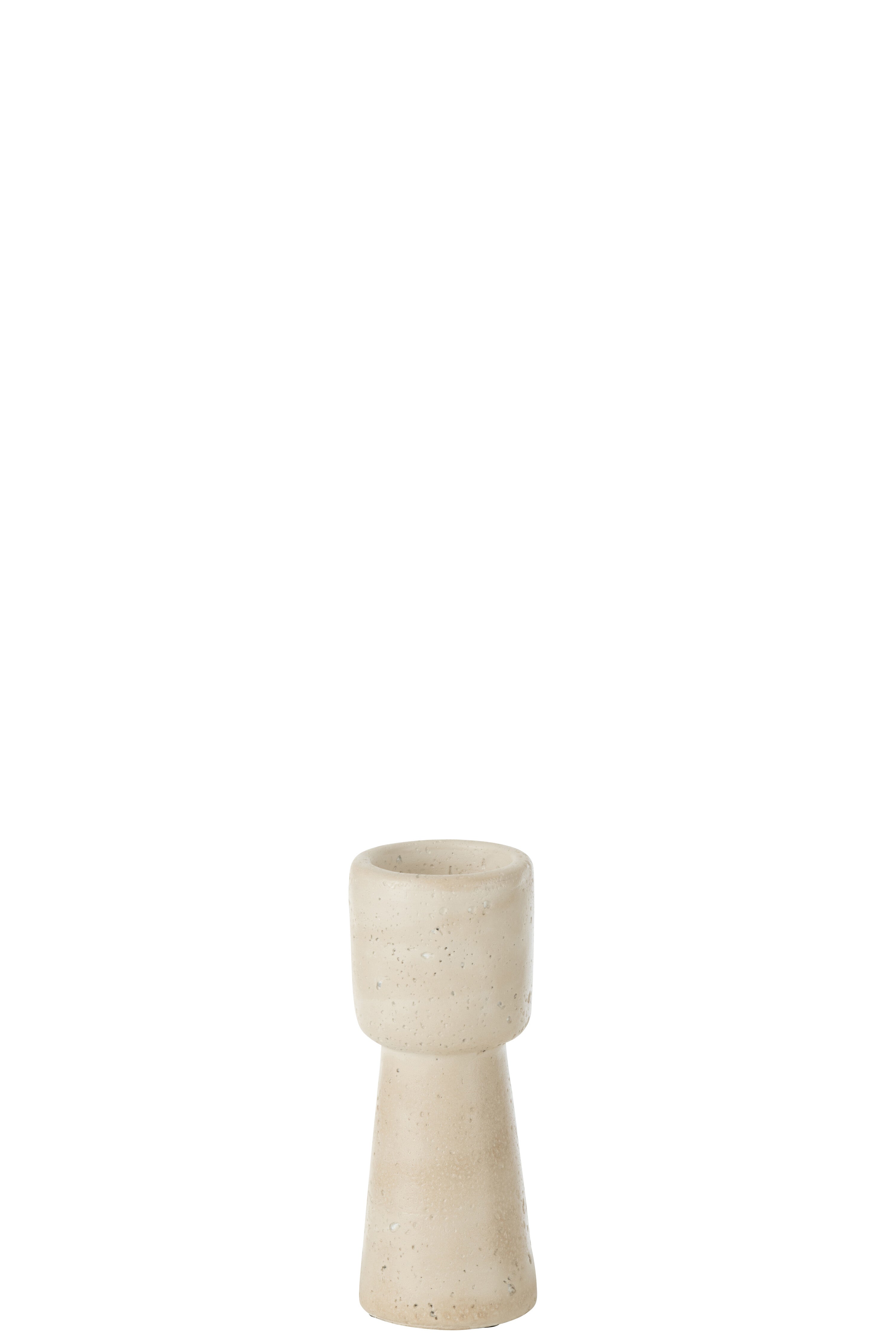 Kaarsenhouder Olina Cement Crème Klein
