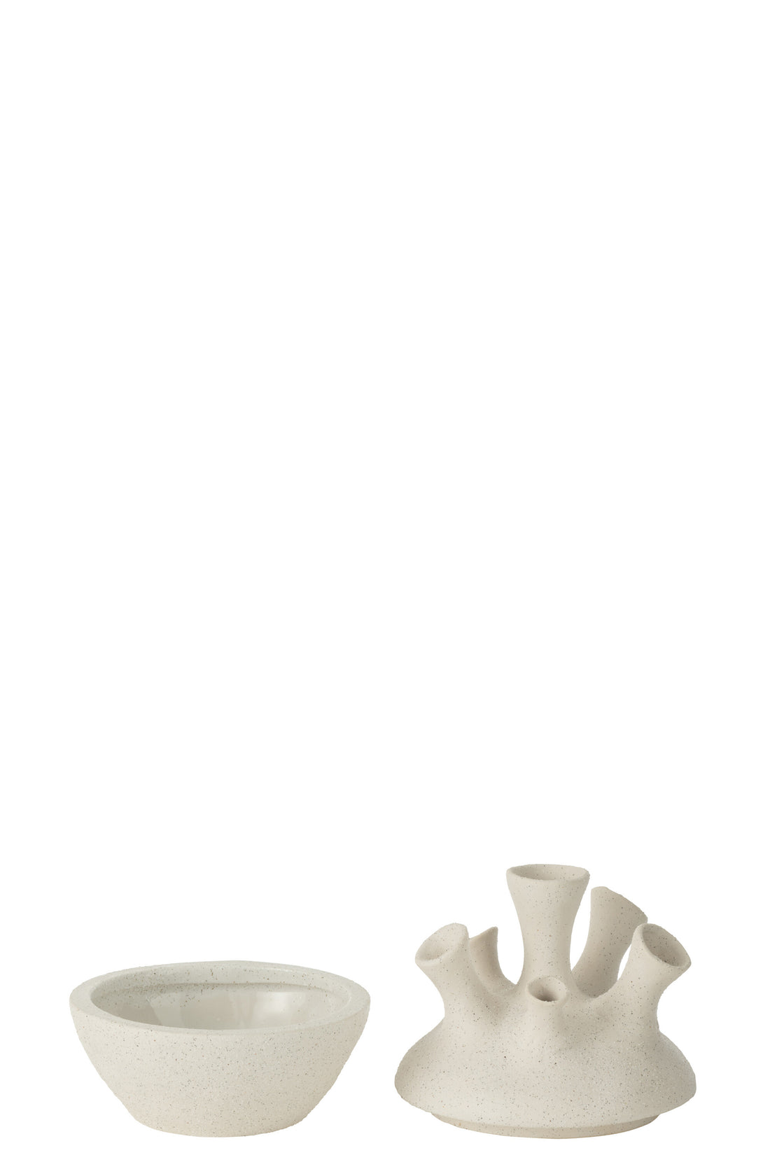 Vaas Koraal Klei Wit Klein