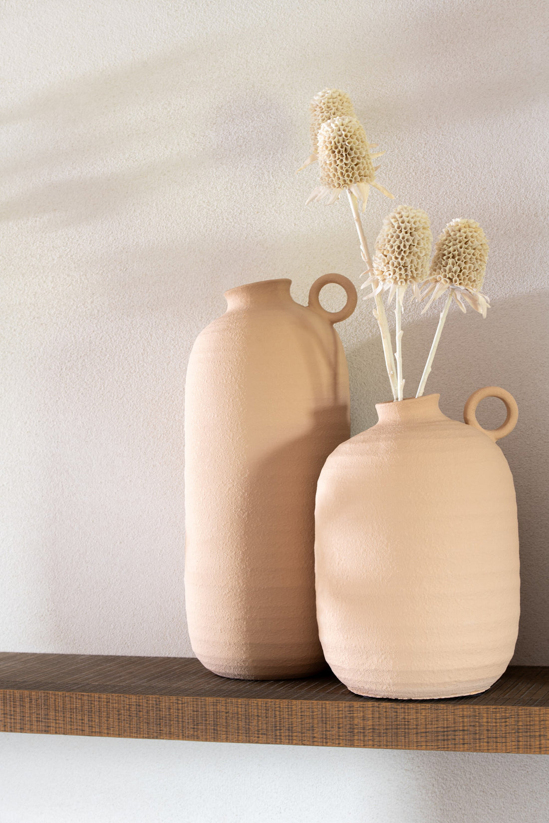 Vaas Cassia Smal Klei Beige Smal