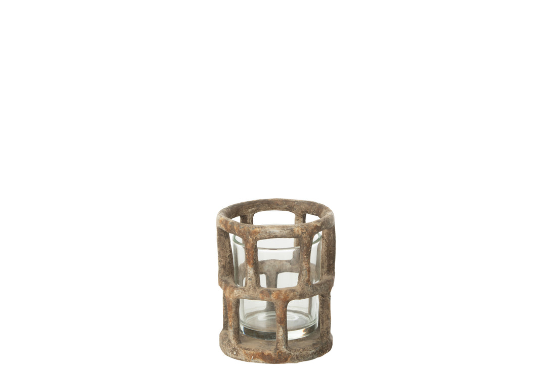 Orkaan Antiek Polyresin/Glas Klein