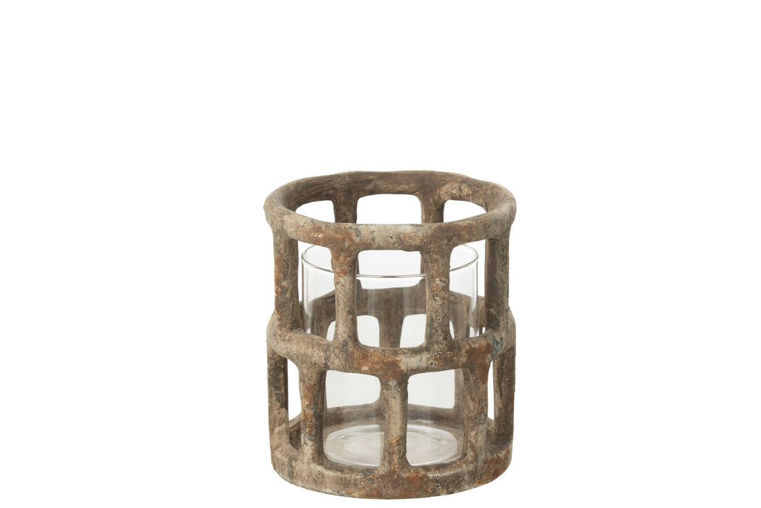 Orkaan Antiek Polyresin/Glas Groot