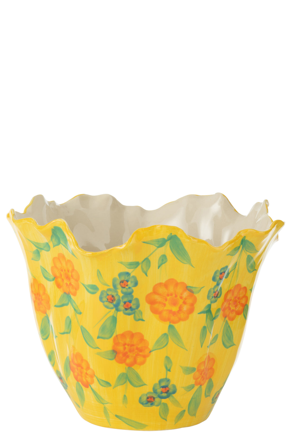 Vaas Alegria Bloemen Breed Klei Mix