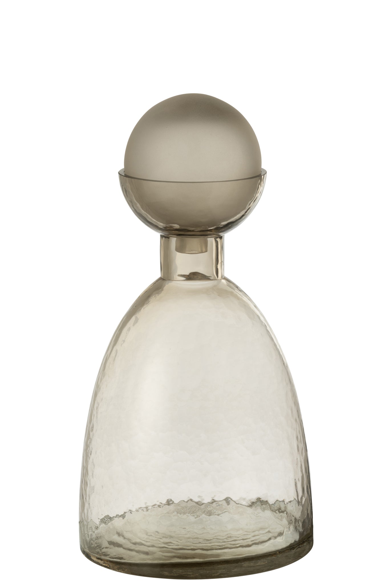 Vaas Fles+Dop Yara Glas Greige Medium