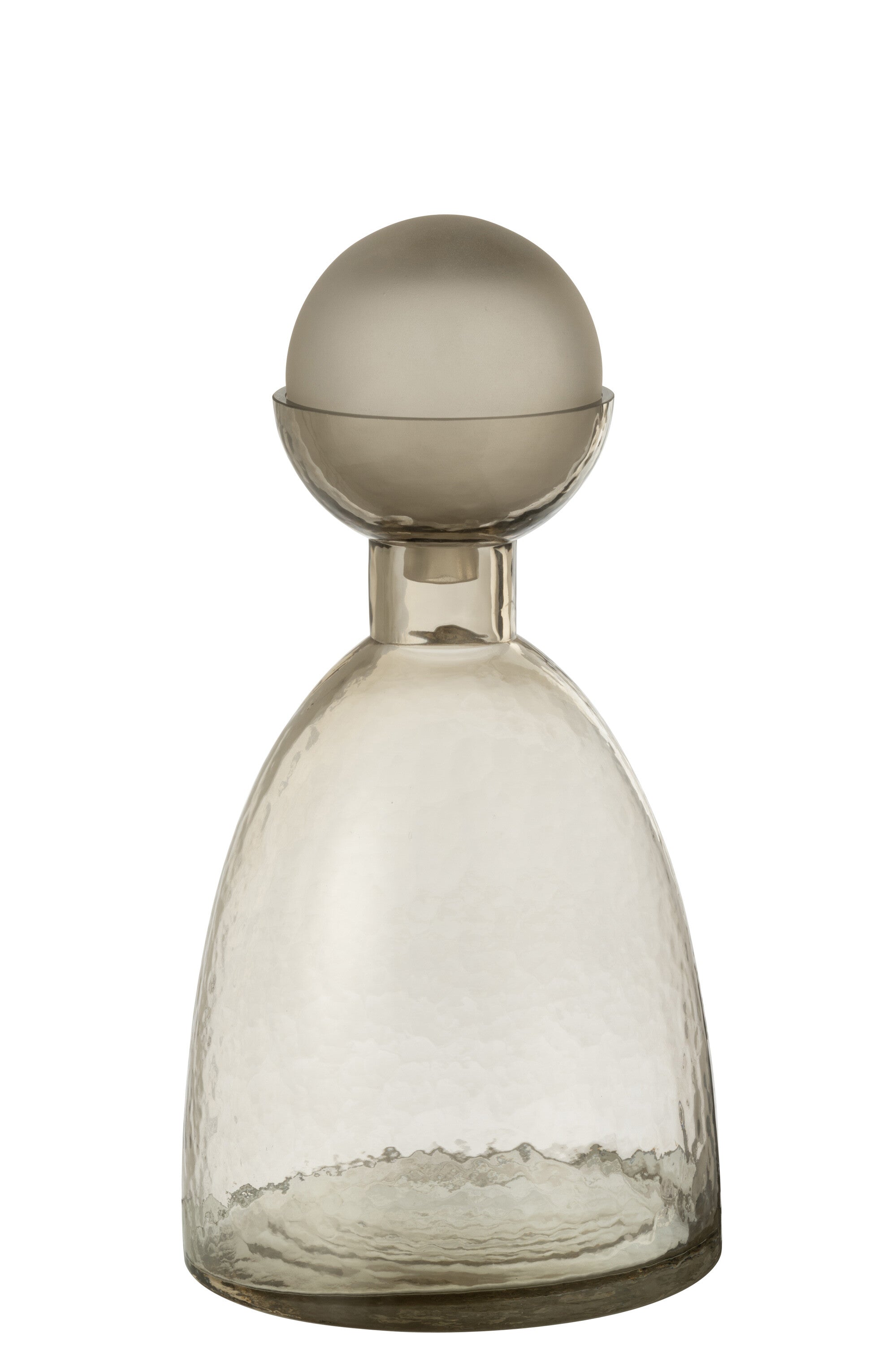 Vaas Fles+Dop Yara Glas Greige Medium