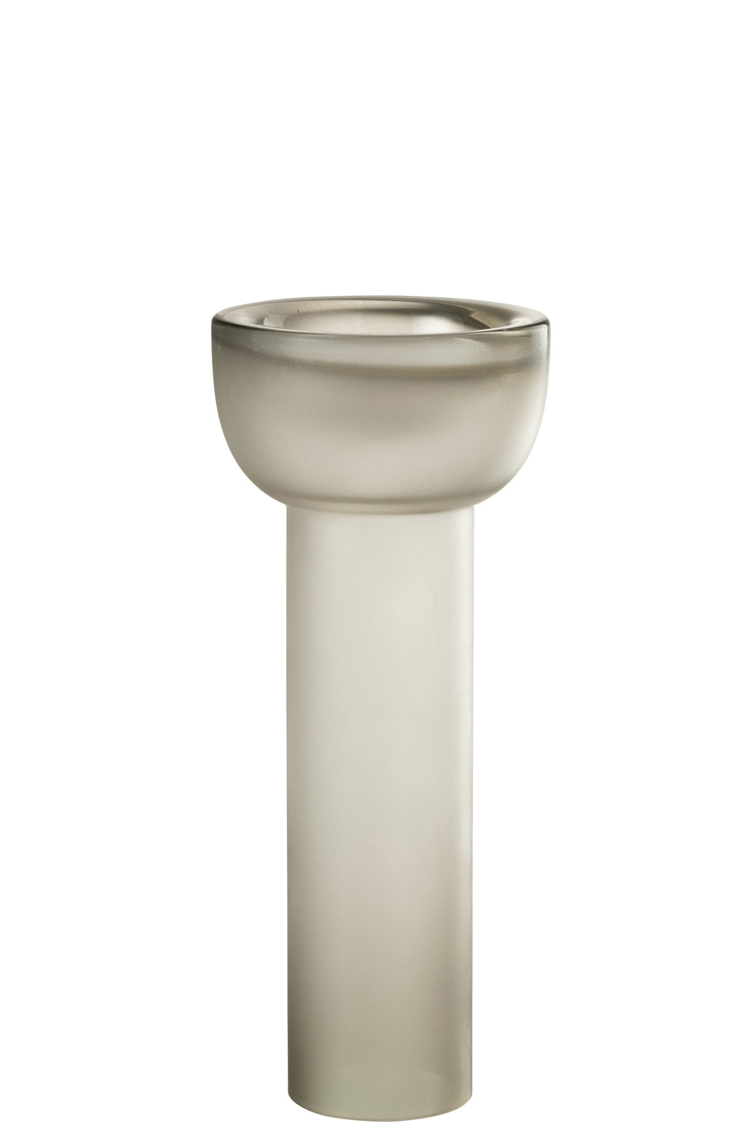 Vaas/Kaarsenhouder Yara Glas Greige Groot