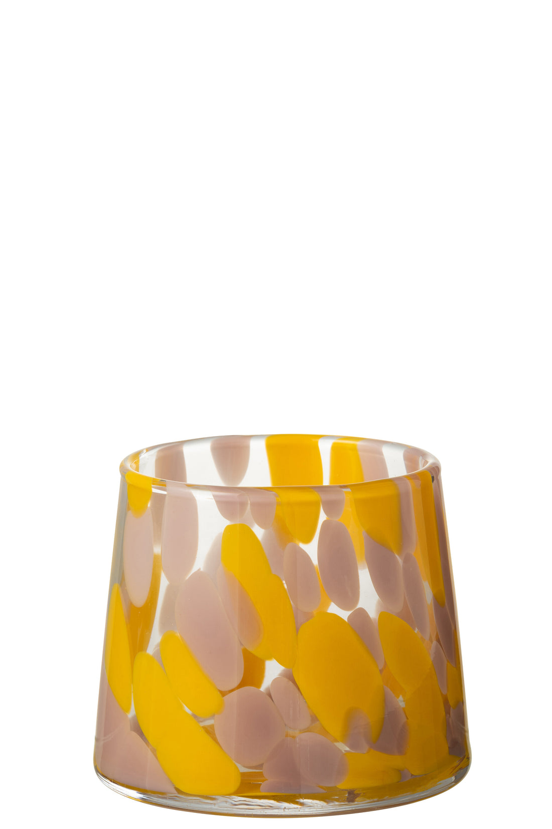 Orkaan Speckles Glas Roze/Oker