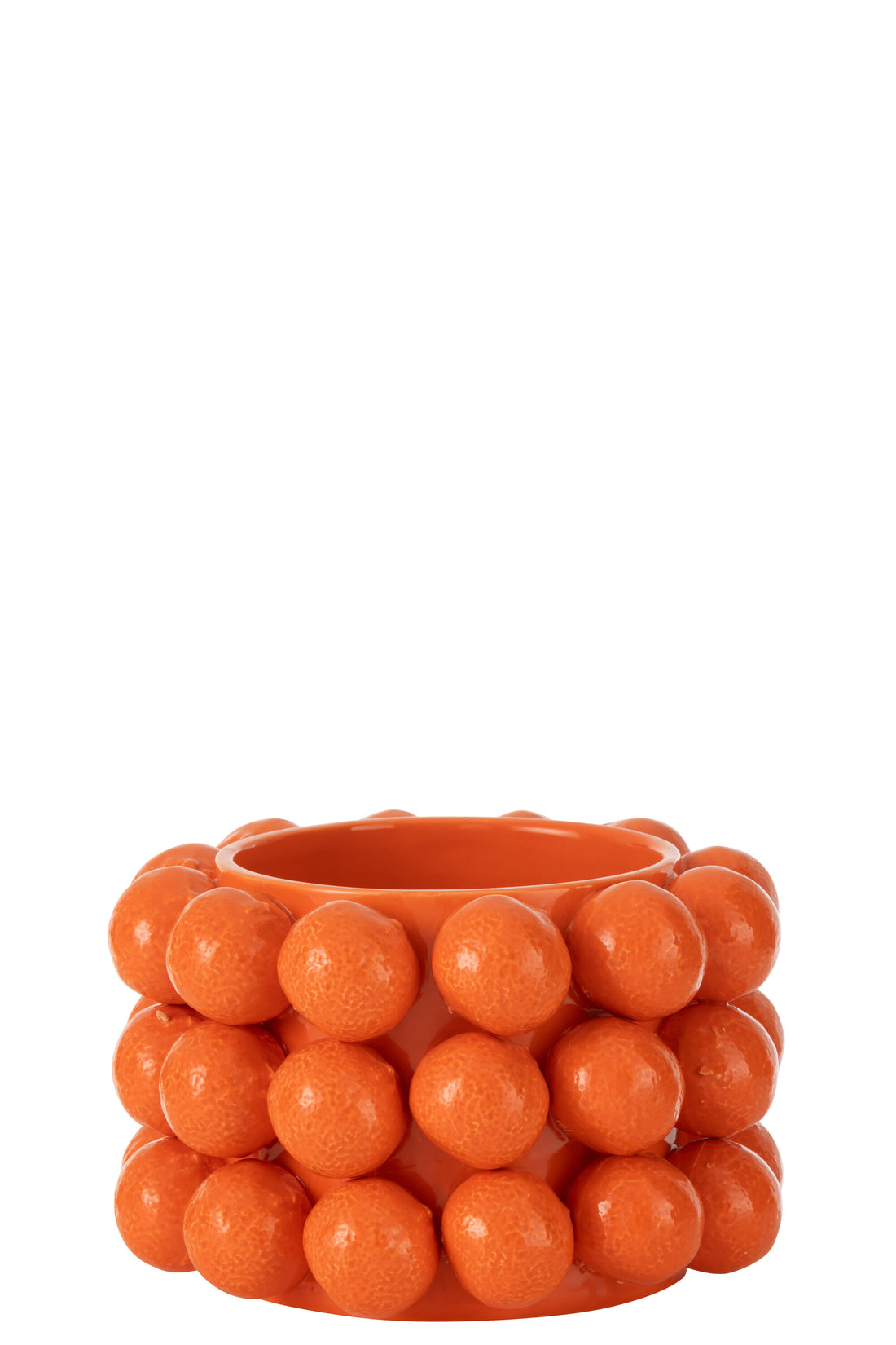 Bloempot Oranje Keramiek Oranje Middelgroot