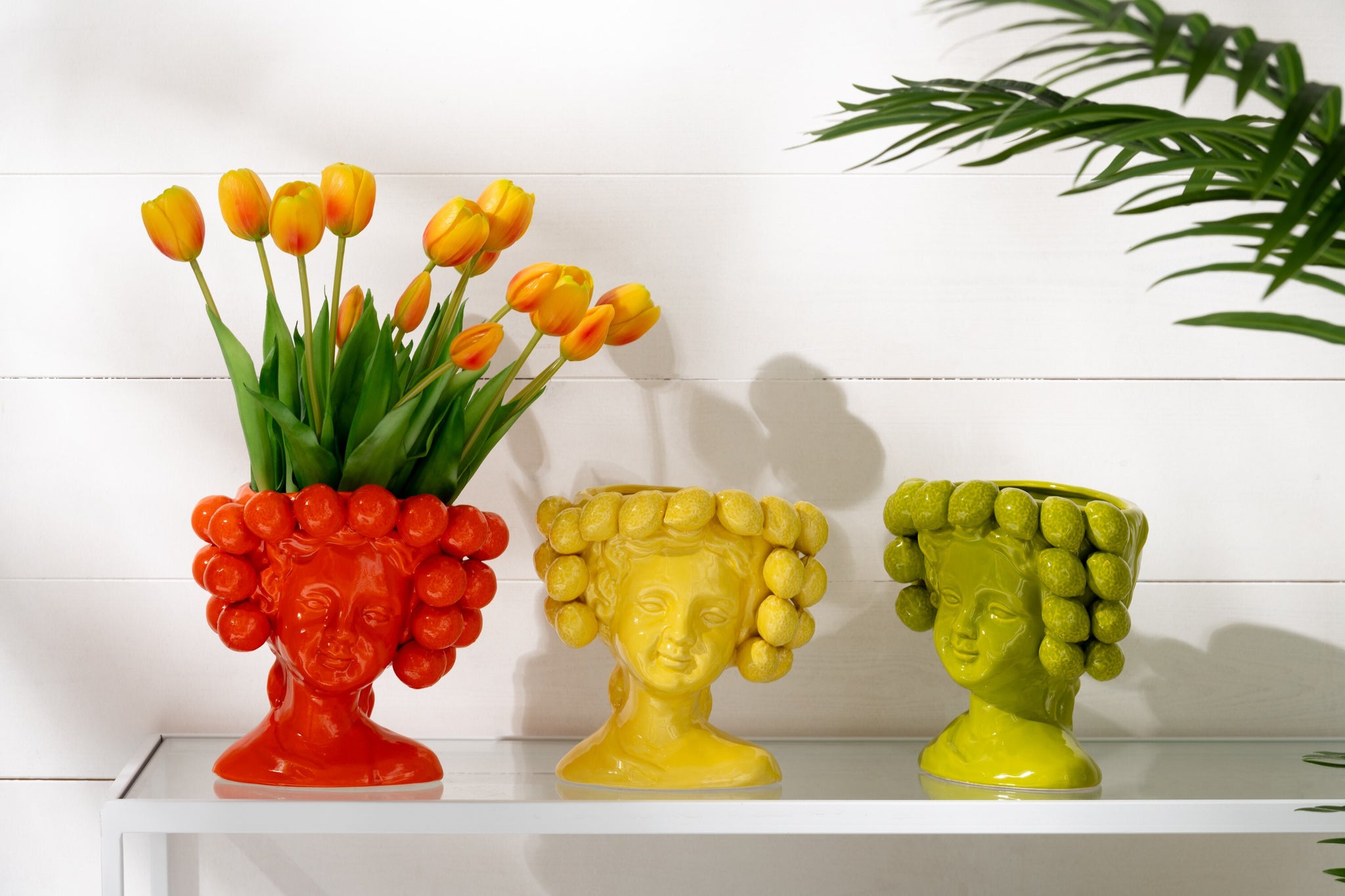 Bloempot Aardbeien Meisje Keramiek Rood
