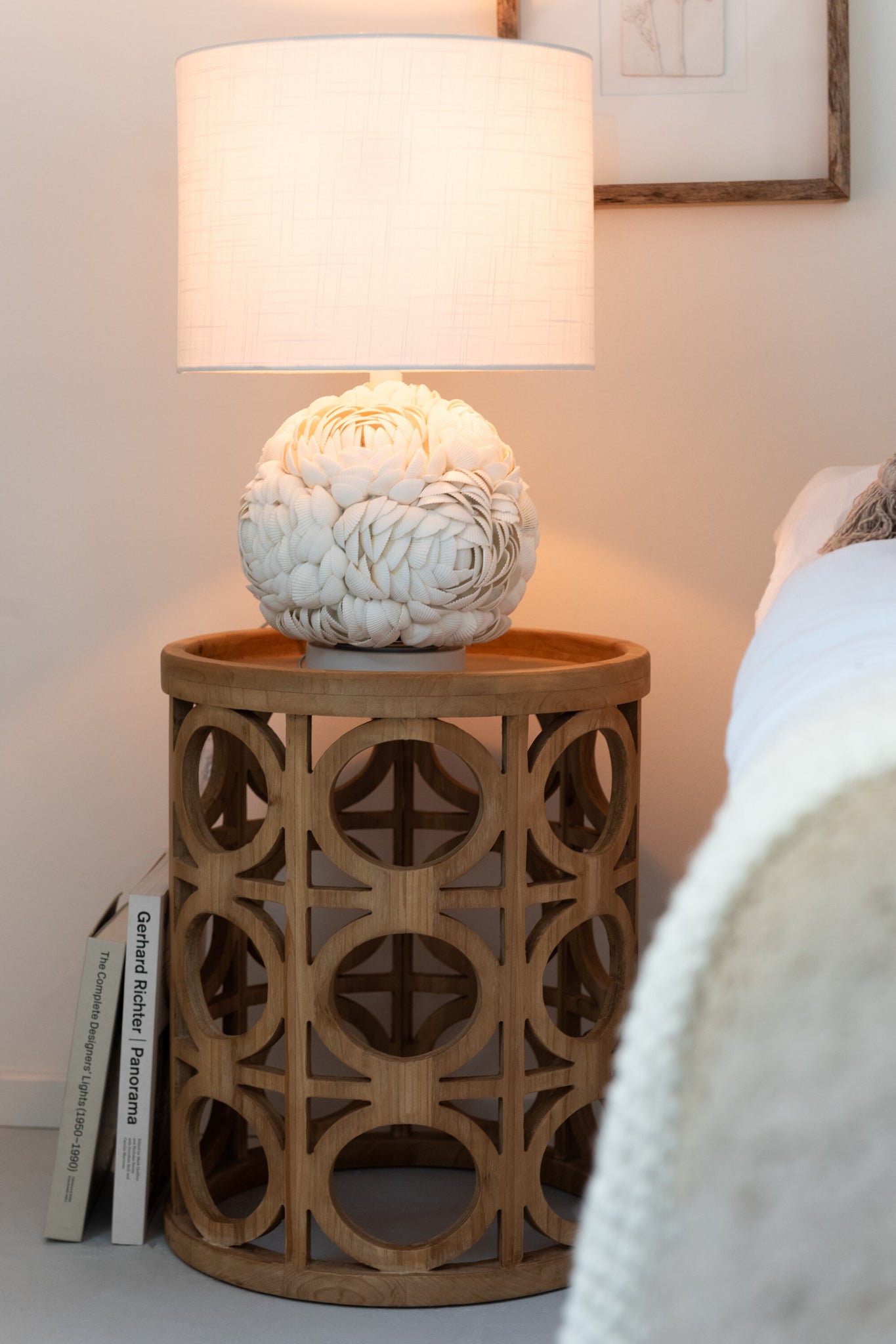 Table Lamp Shell White Large