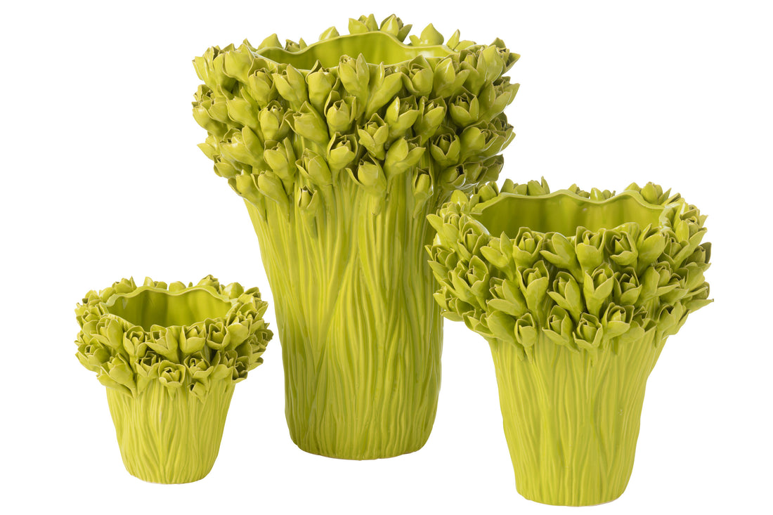 Vaas Ambrosia Keramiek Groen Groot