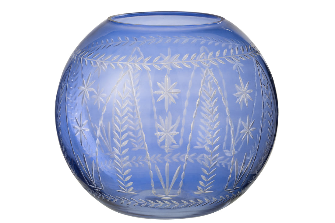 Vaas Tarifa Ronde Glas Blauw