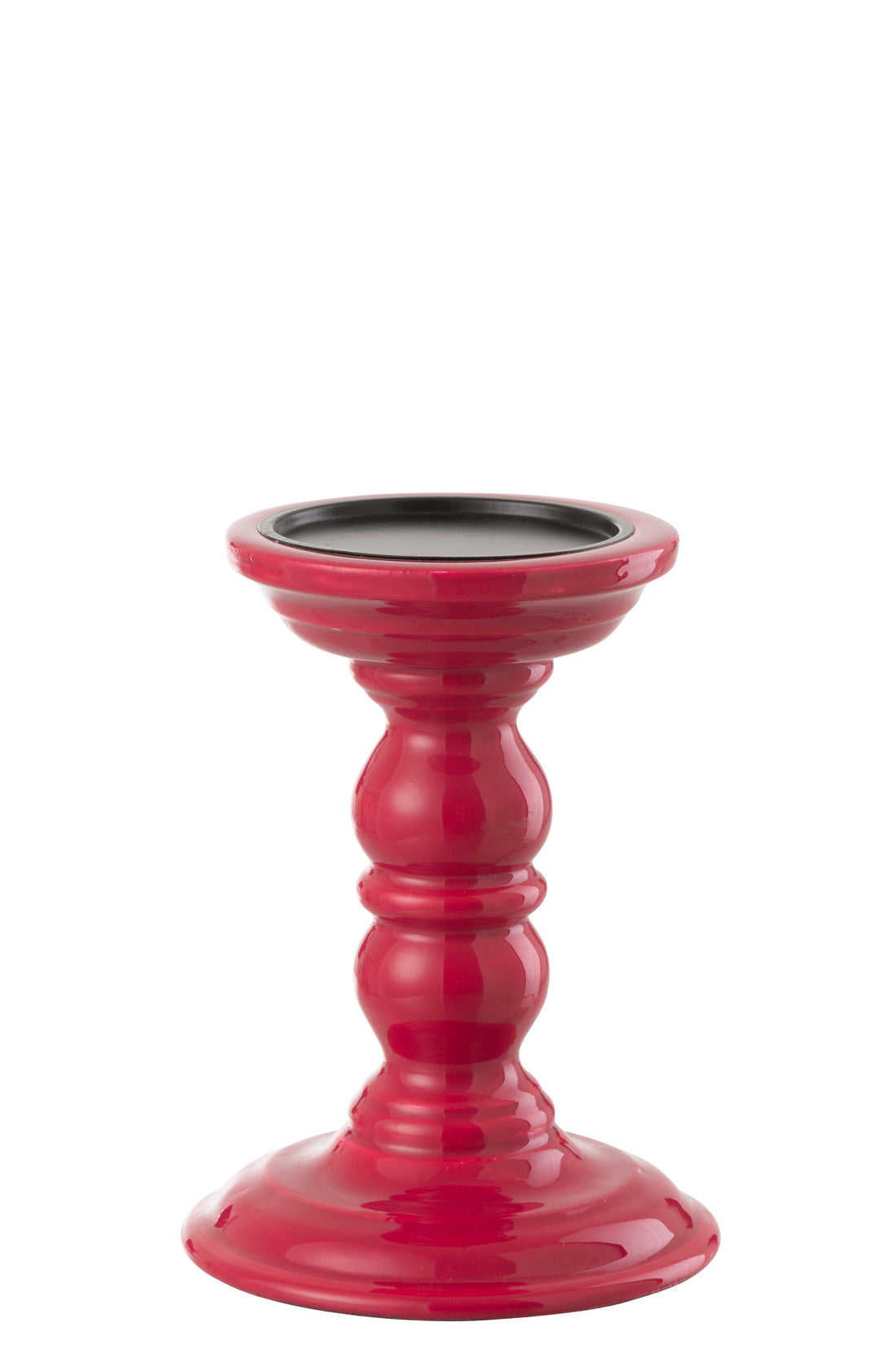 Kaarsenhouder Dumbbel Mangohout Fuchsia