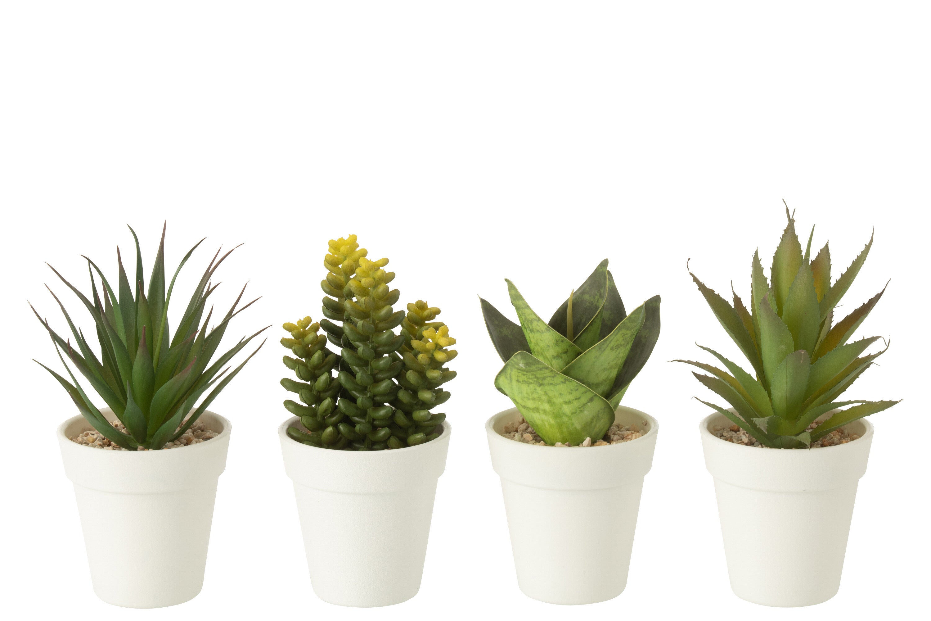 Planten In Pot Kunstmatig Groen Assortiment Van 4
