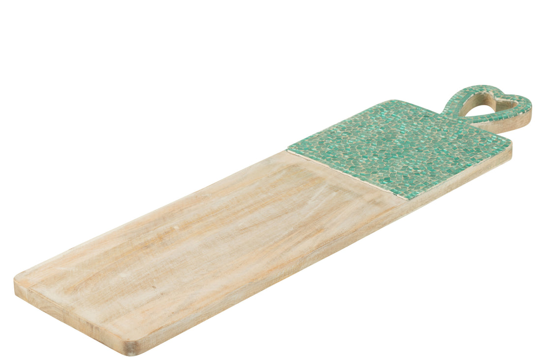Serveerplank Mozaïek Lang Mangohout Groen