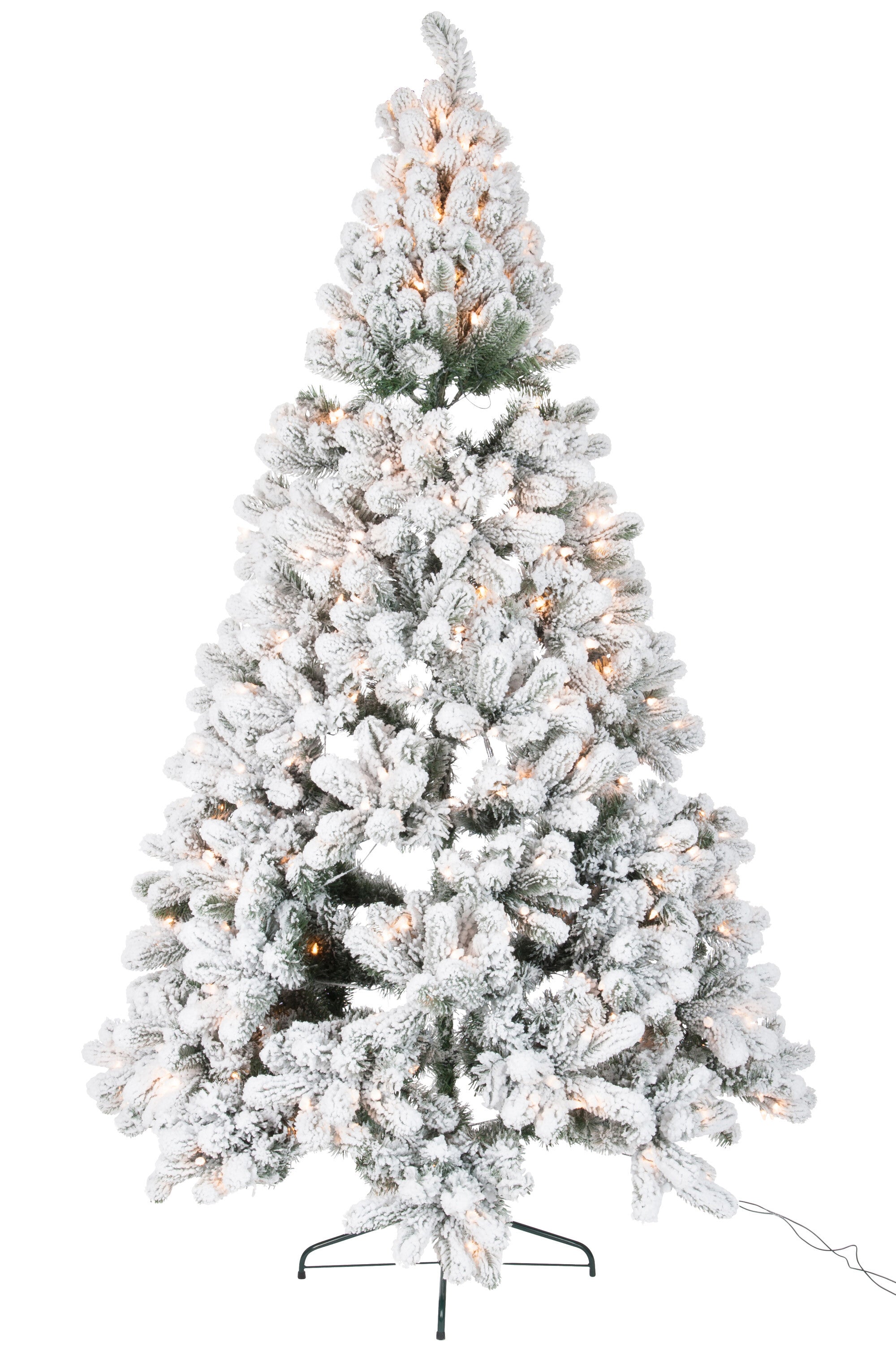J-Line Stolp Winter Huis Led Acryl Wit/Groen Small