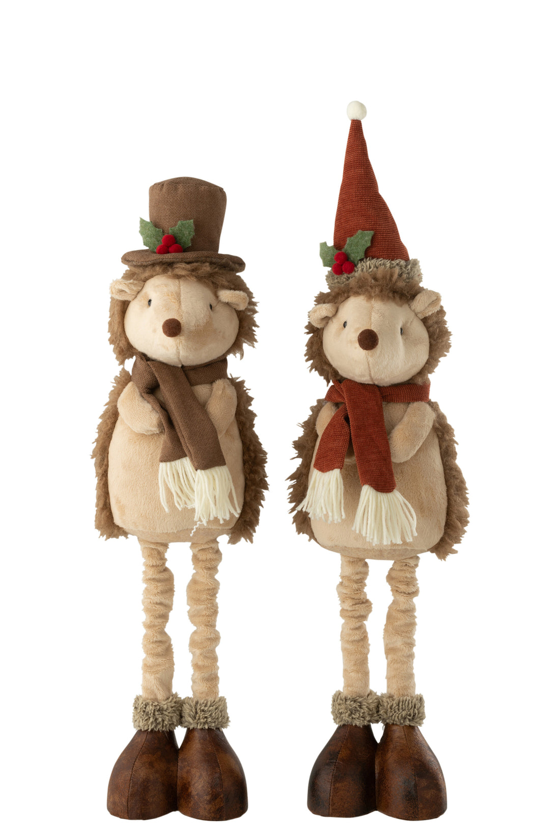 Uitklapbare polyester egel, veelkleurig, klein, assortiment van 2.