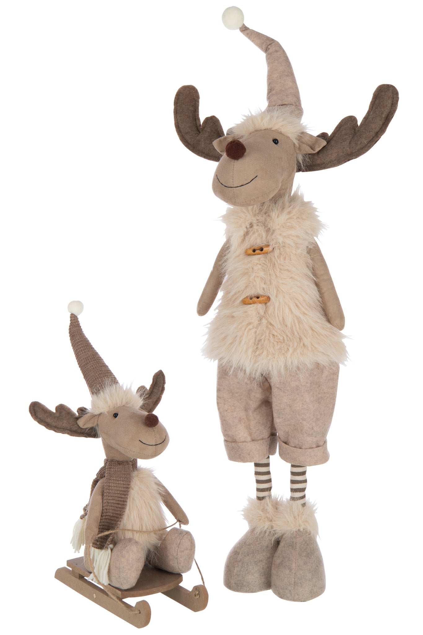 Moose Telescopische Bont Polyester Ecru