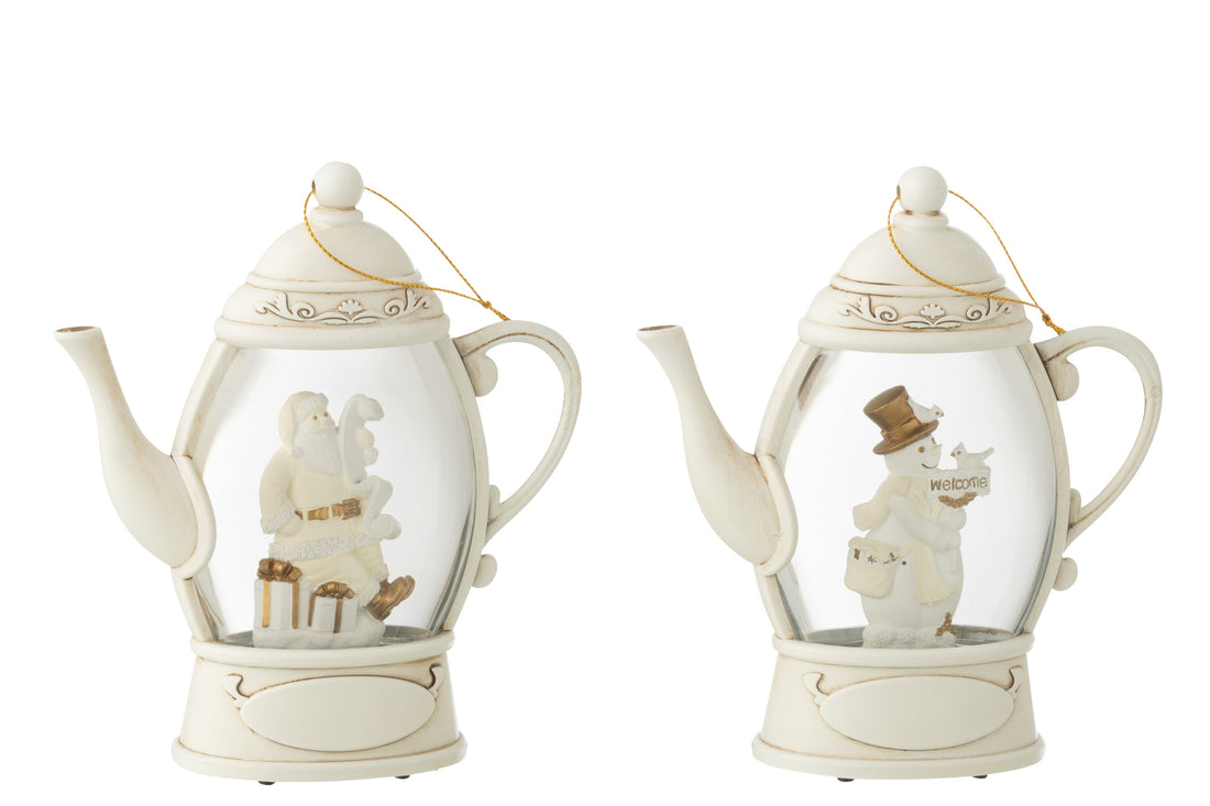 Hanger Water Globe Theepot Plastic Wit Assortiment Van 2