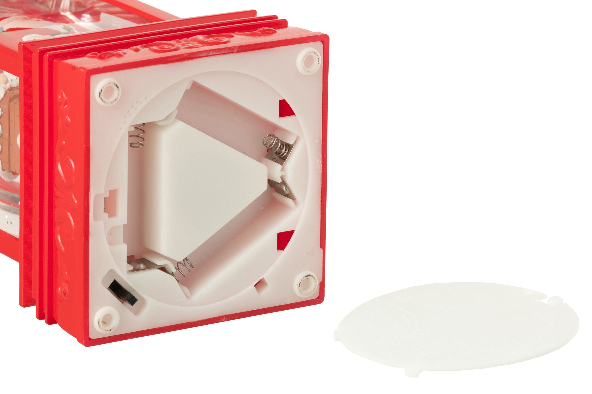 Water Globe lantaarn Kerstman Plastic Kerst Rood Assortiment van 2