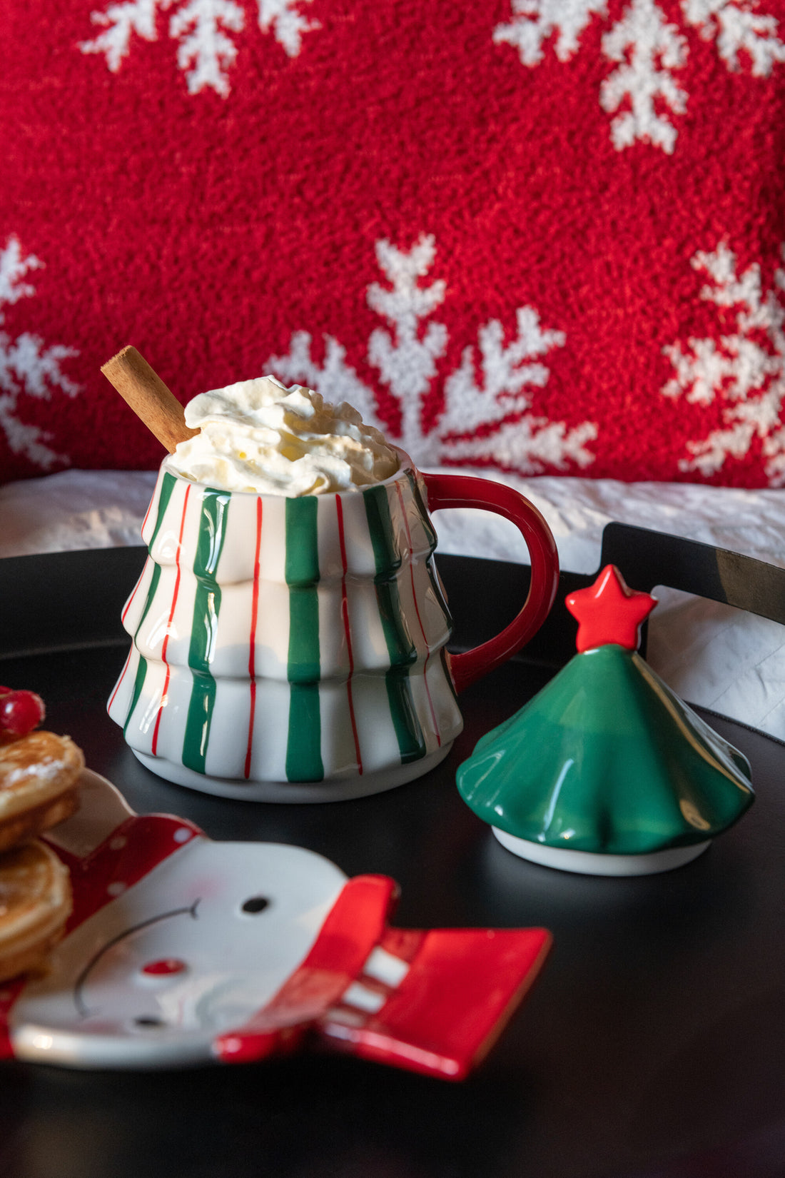 Mok + Deksel Kerstboom Dolomiet Multicolor