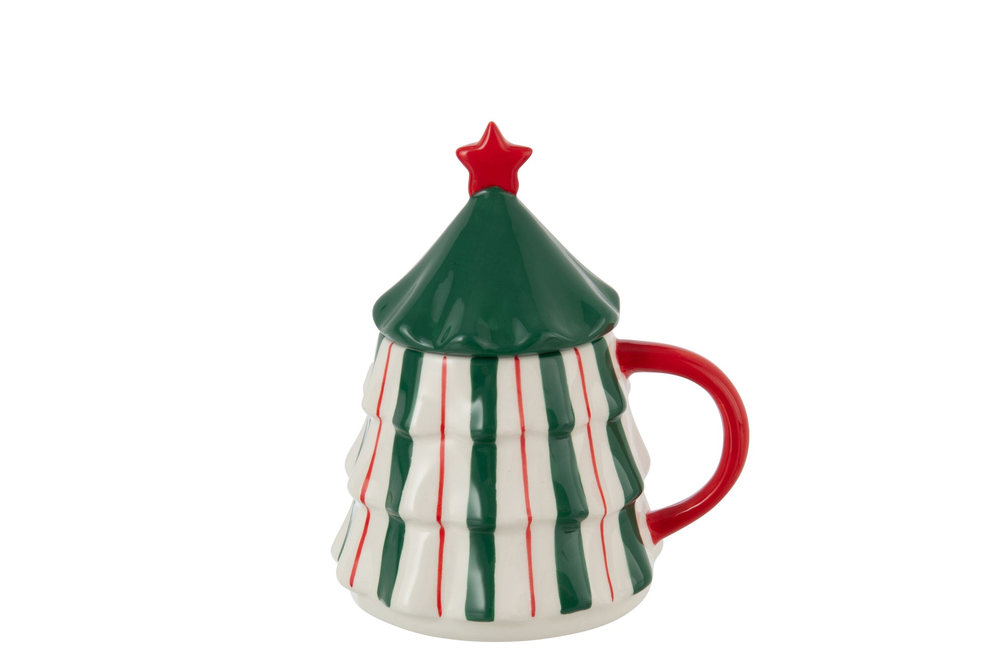 Mok + Deksel Kerstboom Dolomiet Multicolor
