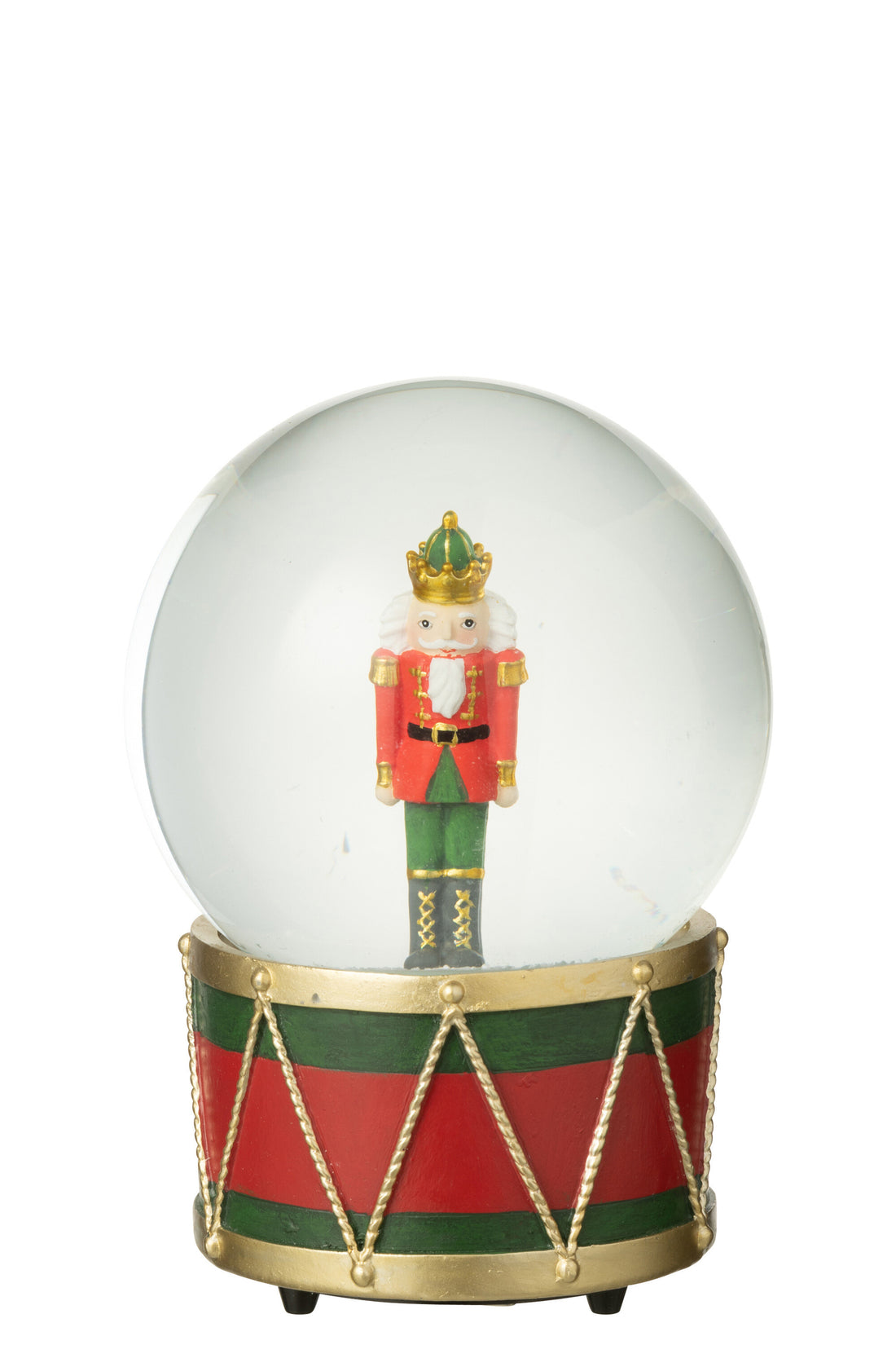 Water Globe Notenkraker Limoenpoeder Kerst Rood/Donkergroen