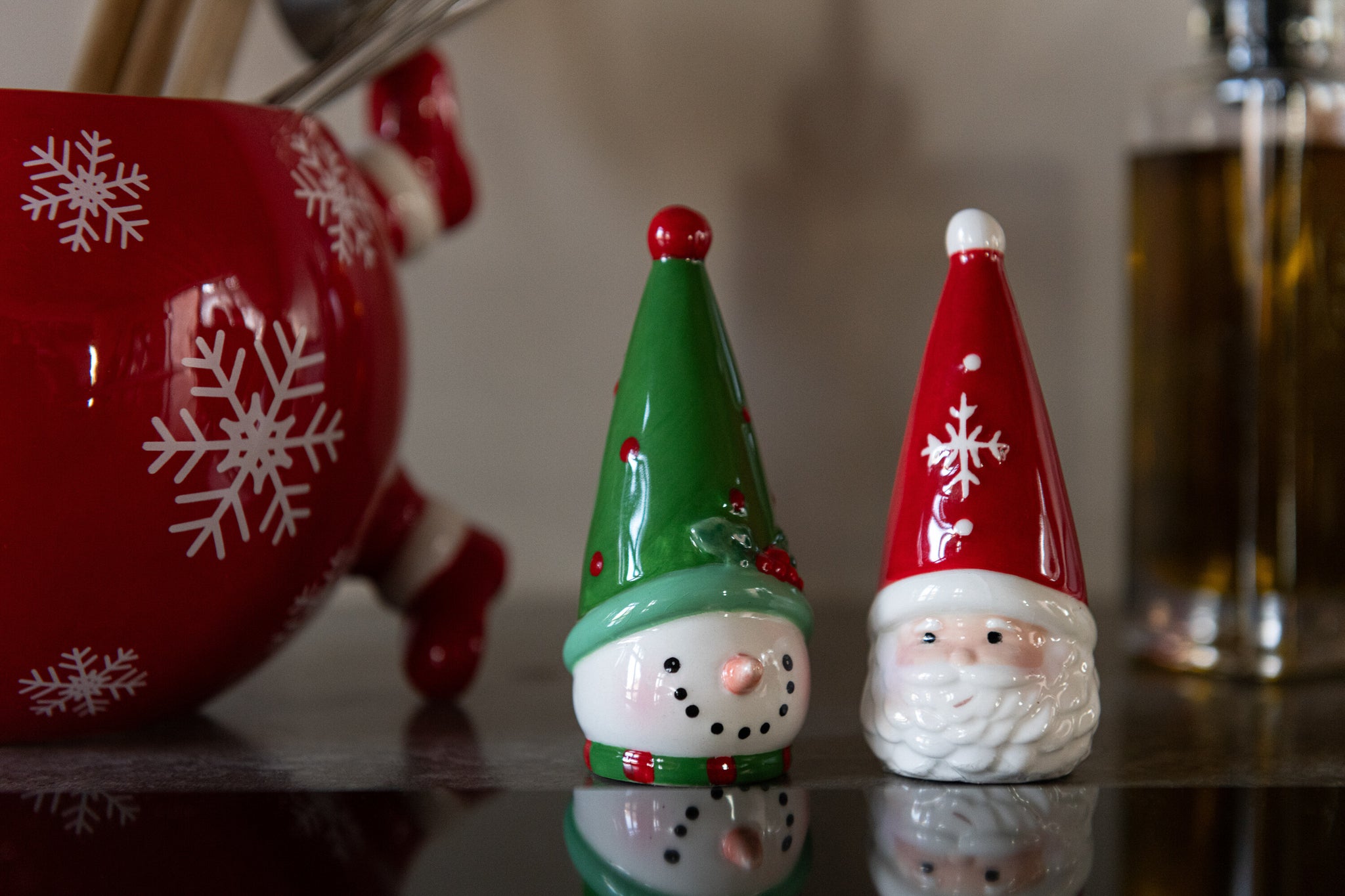 Zout & Peper Kerstman + Sneeuwpop Dolomiet Multicolor
