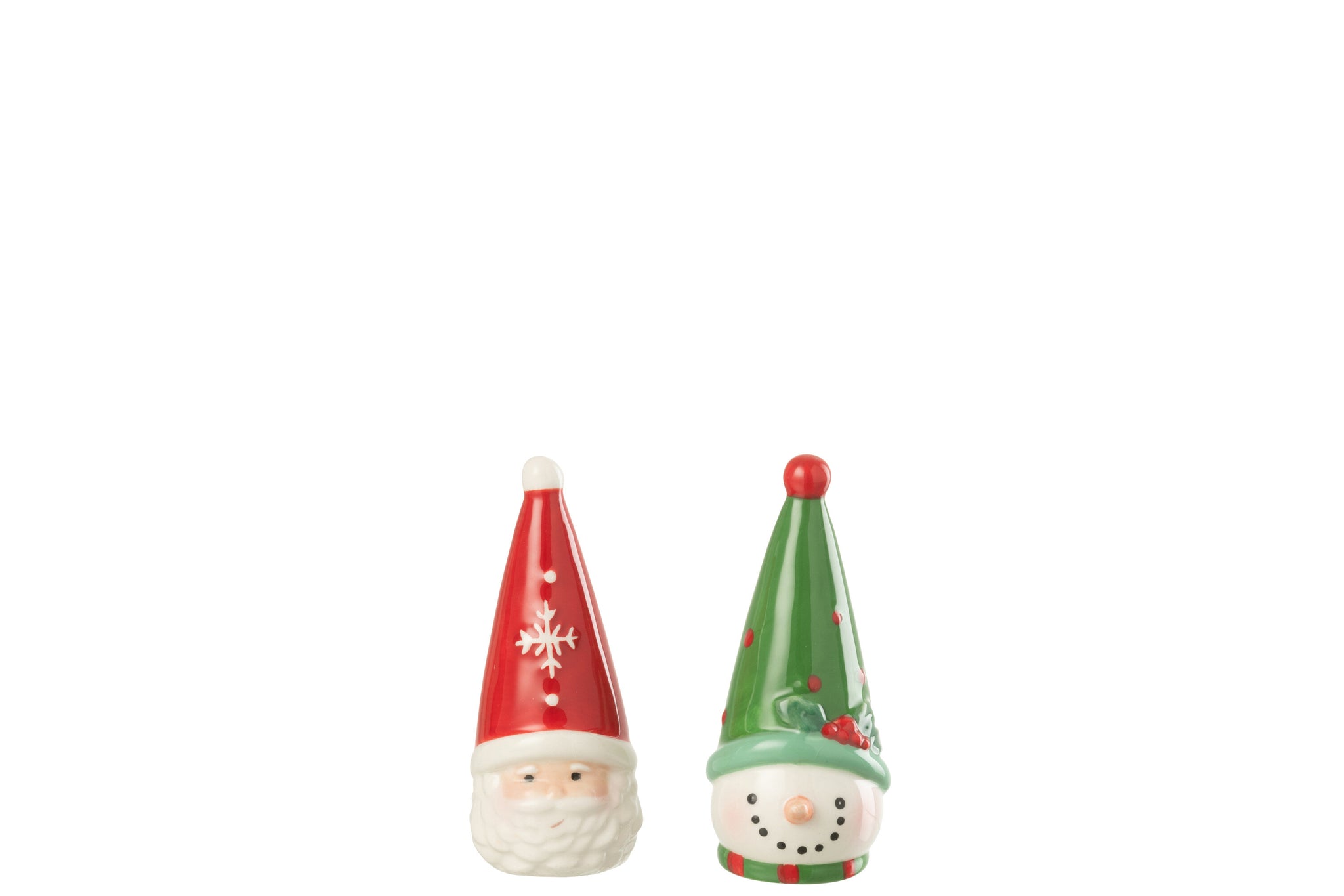 Zout & Peper Kerstman + Sneeuwpop Dolomiet Multicolor