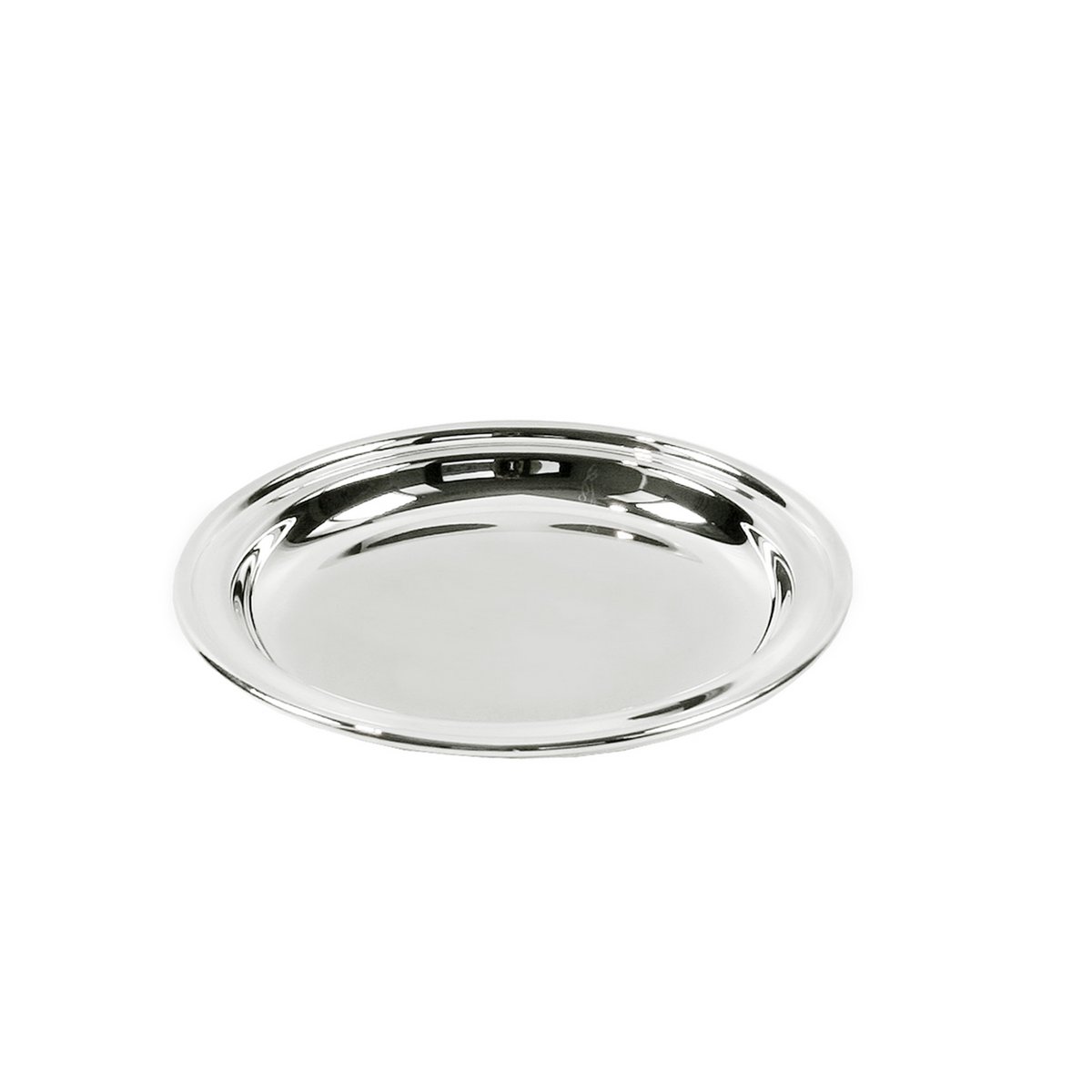 Set van 2 onderzetters Astoria glazen onderzetters, verzilverd, diameter 11 cm