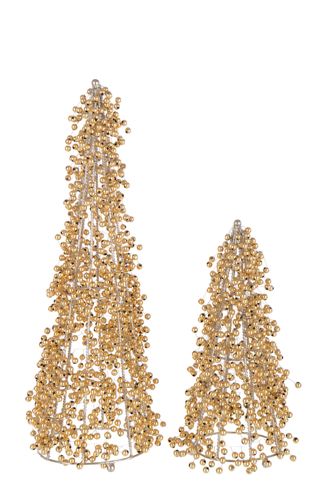 Kegelkralen Acryl Goudkleurig Groot