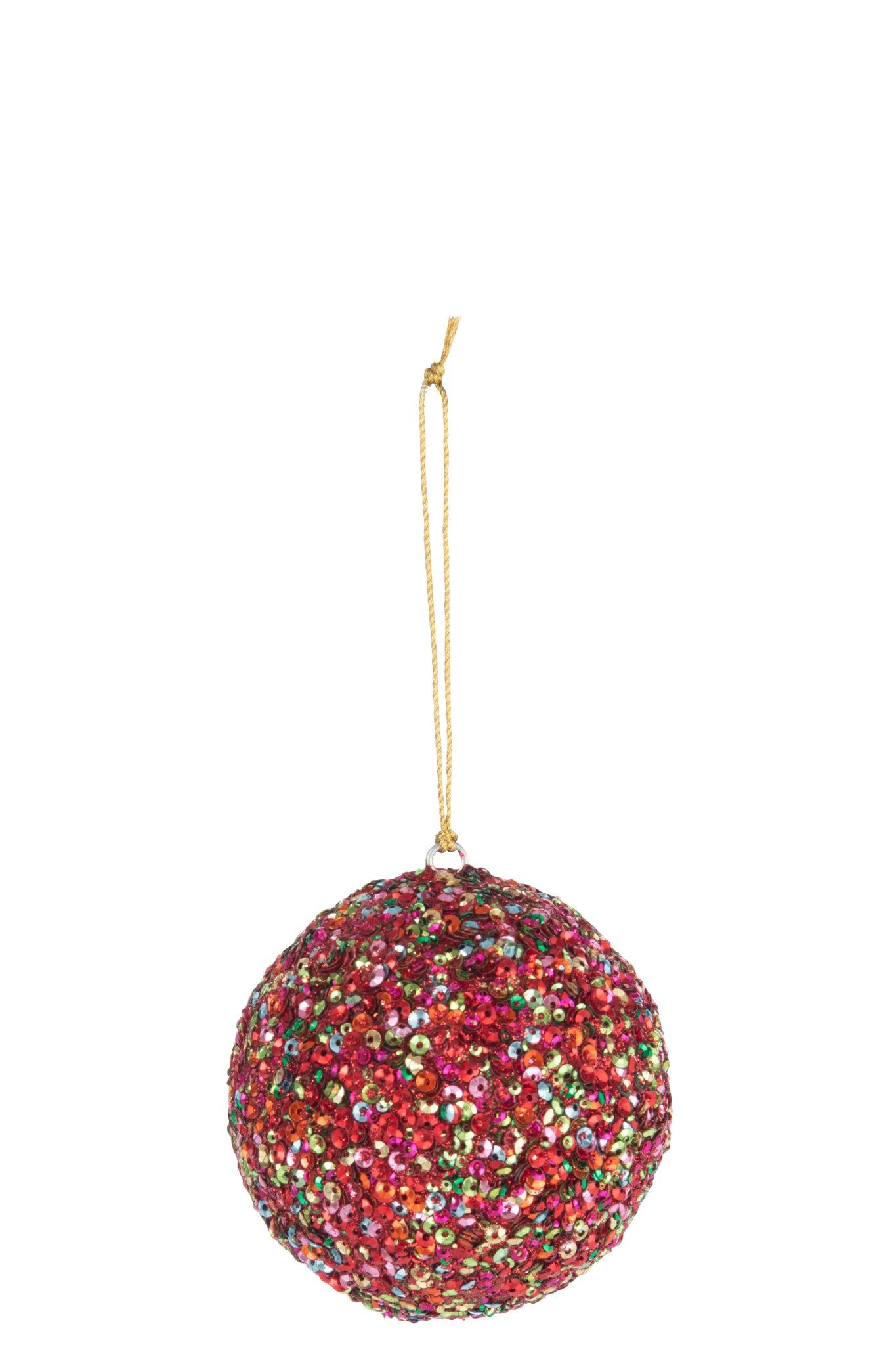 Kerstbal Pailletten IJzer Multicolor