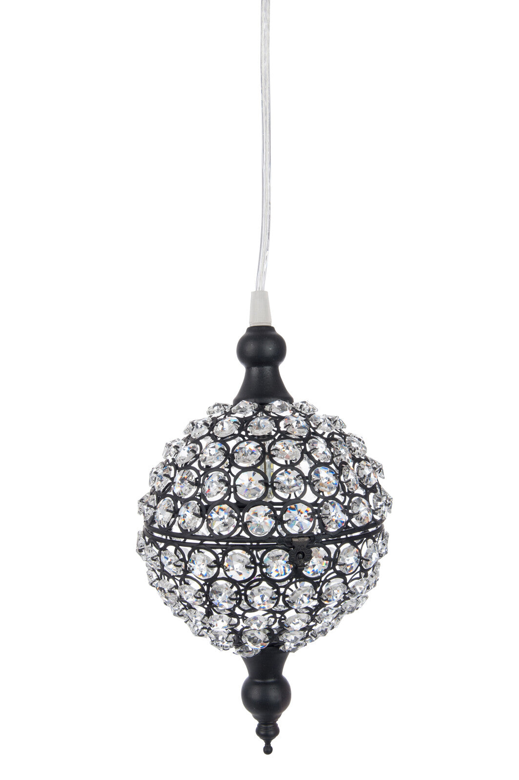 Kerstboom op metalen voet/papier Kerst rood klein