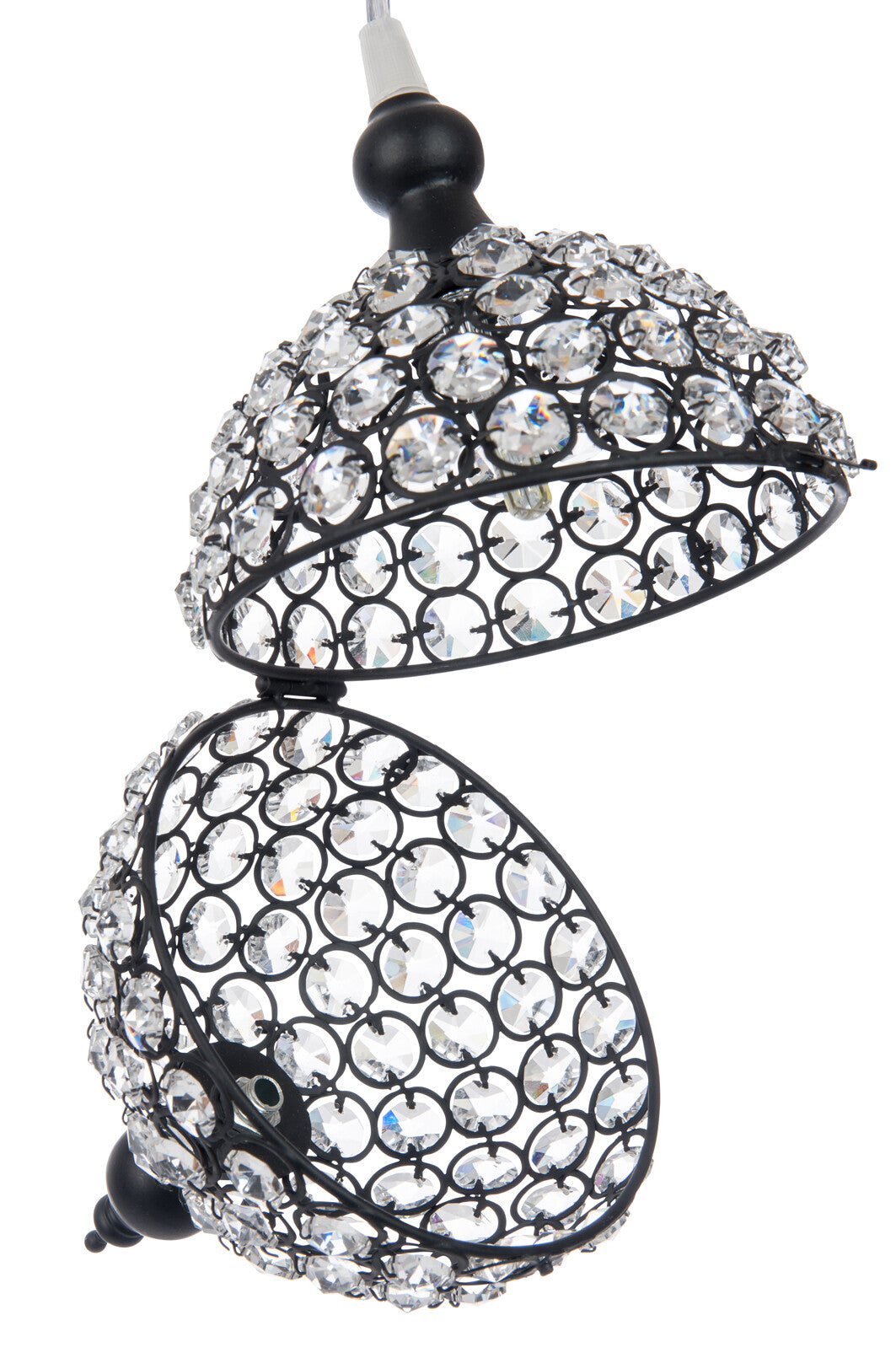 Kerstboom op metalen voet/papier Kerst rood klein