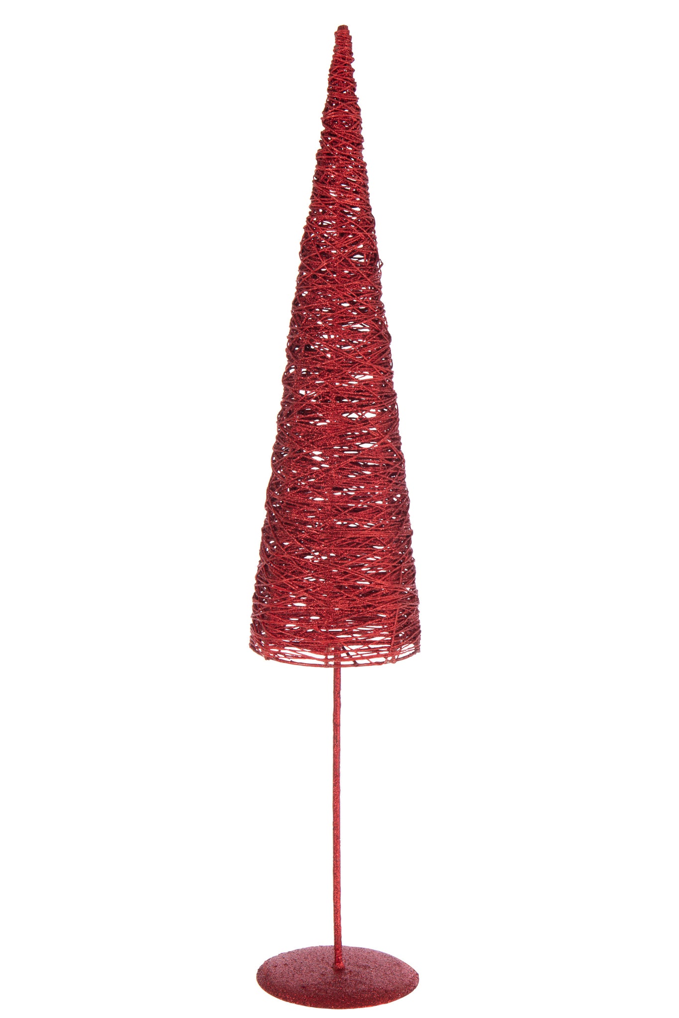 Kerstboom op metalen/papieren basis Kerst Rood Groot
