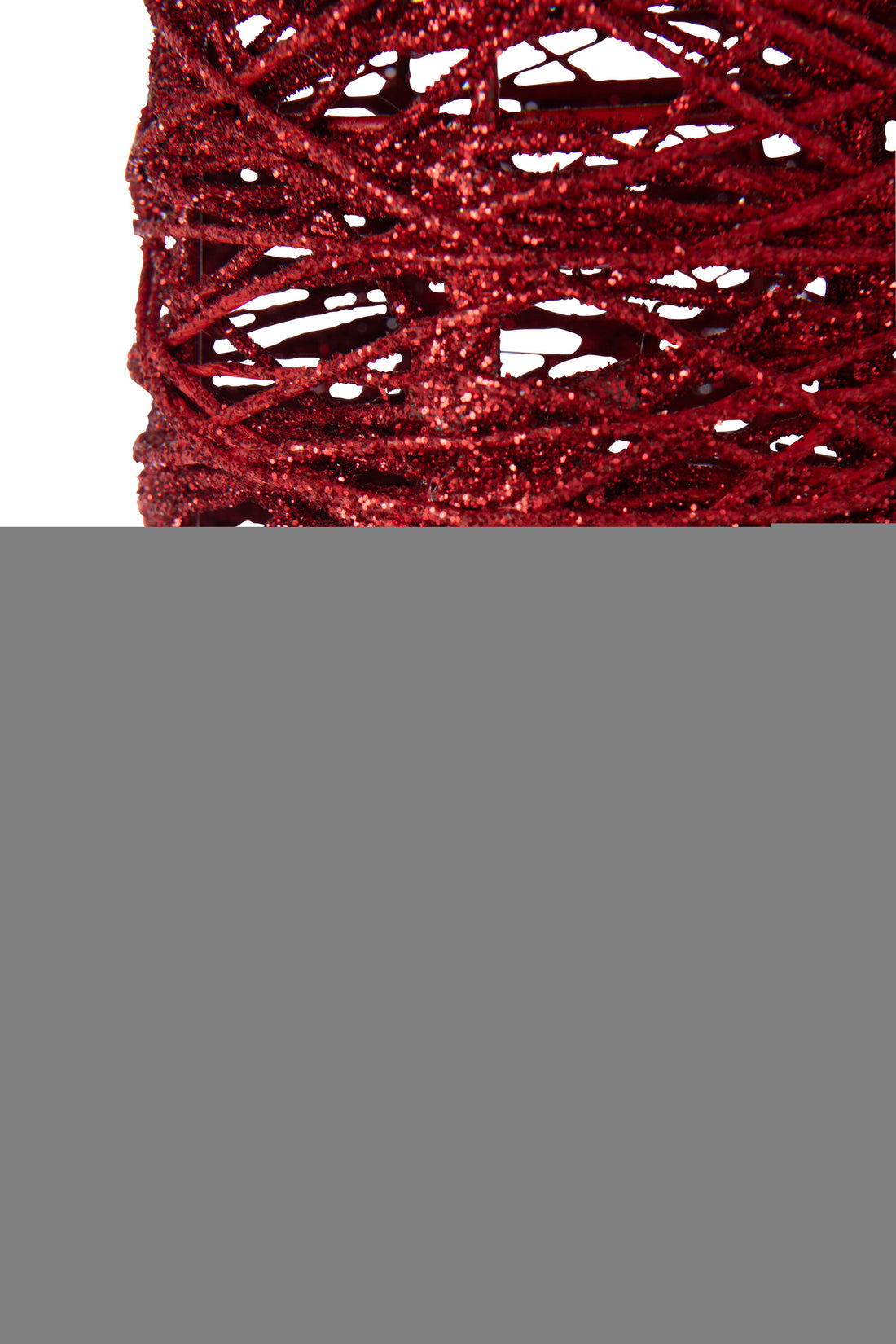 Kerstboom op metalen/papieren basis Kerst Rood Groot